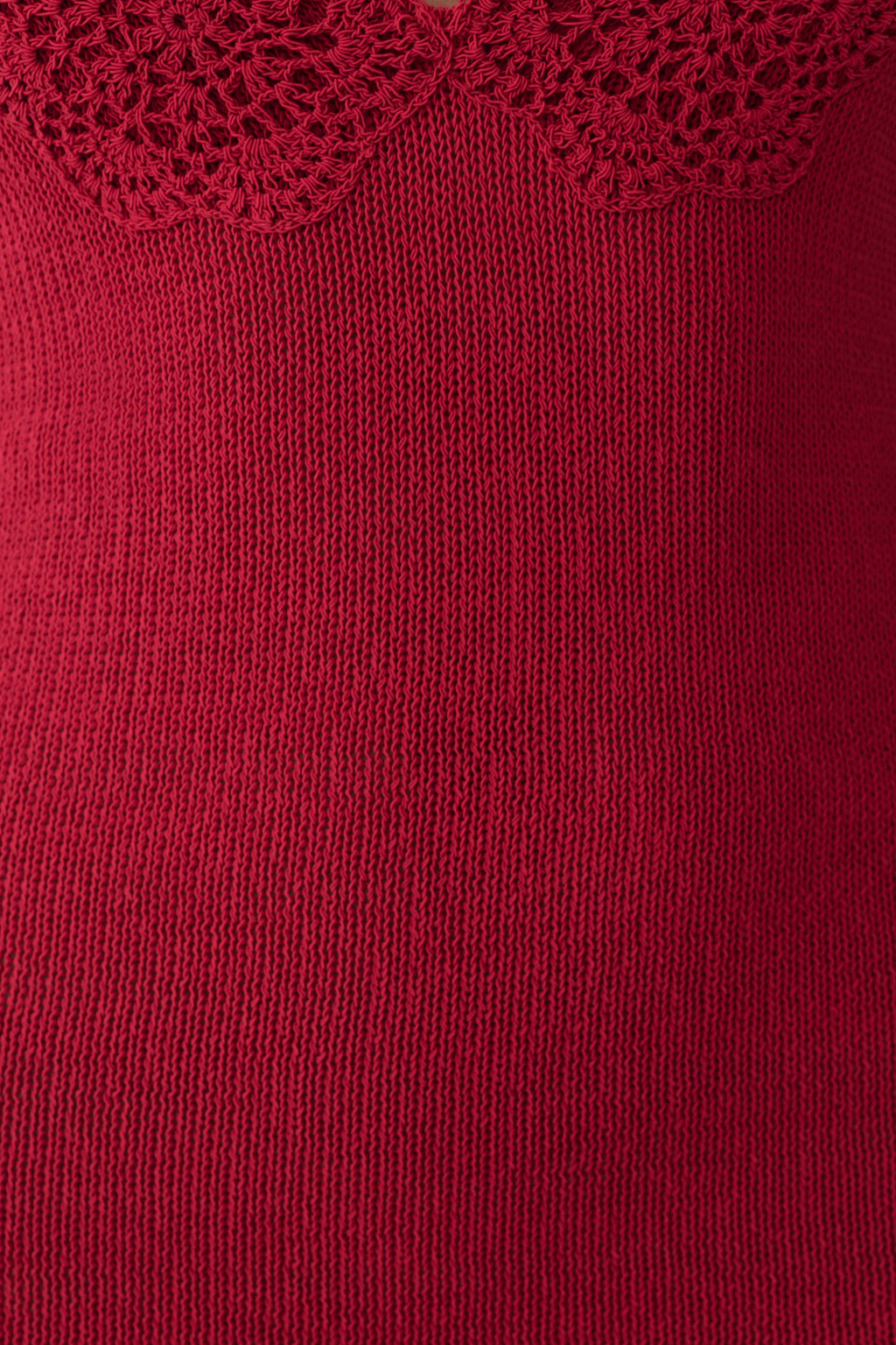 Bohdie Crochet Halter Mini Dress - Pomegranate