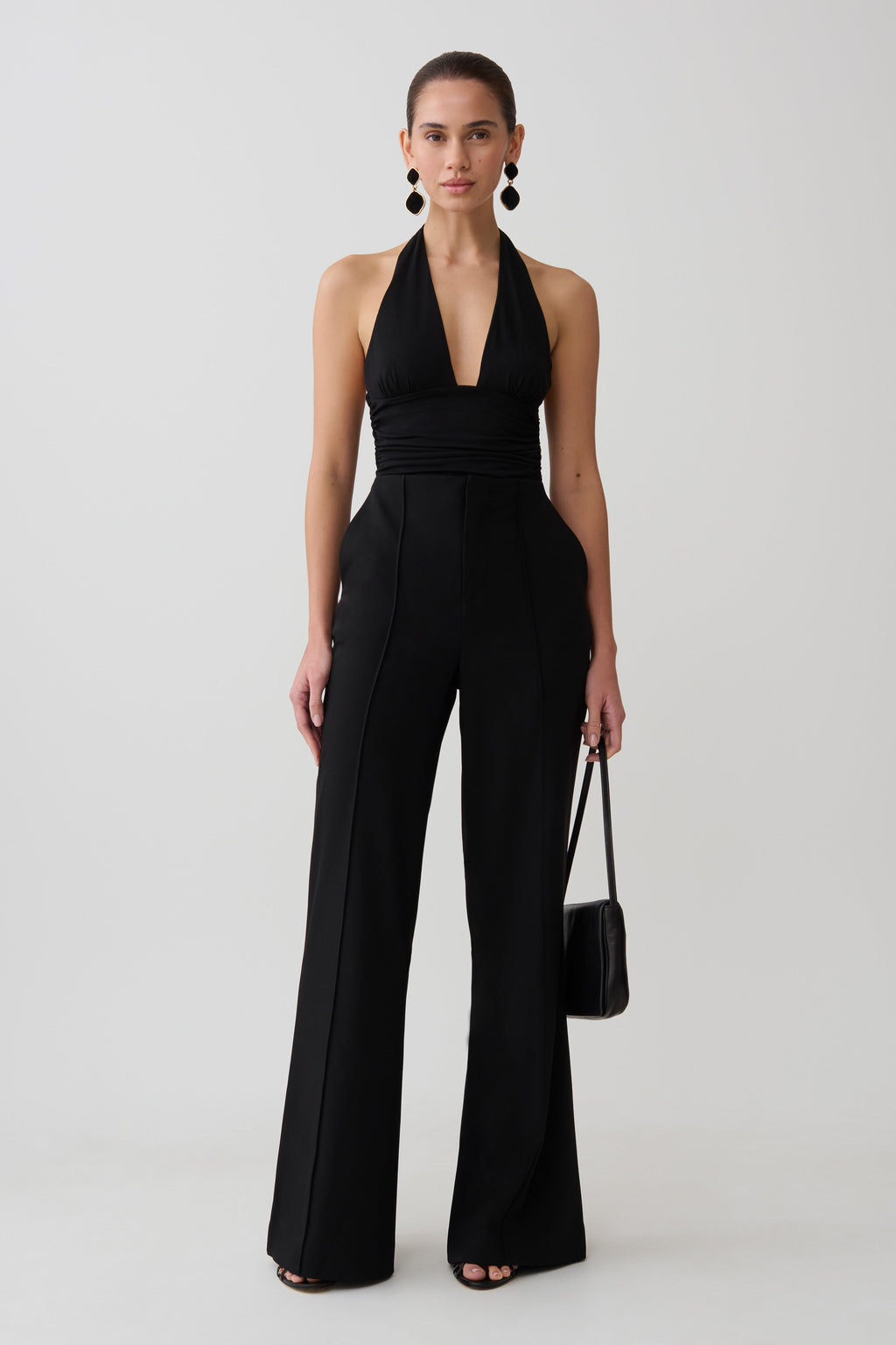 Eden High Waisted Suiting Pants - Black