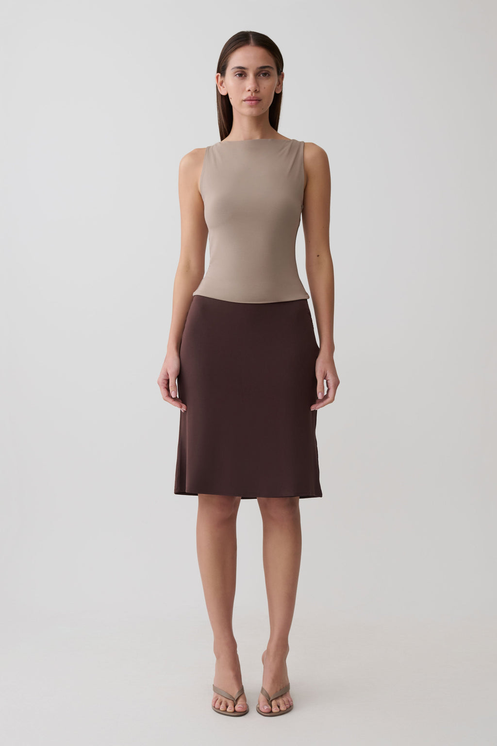 Nicolette Sleeveless Tank Top - Neutral