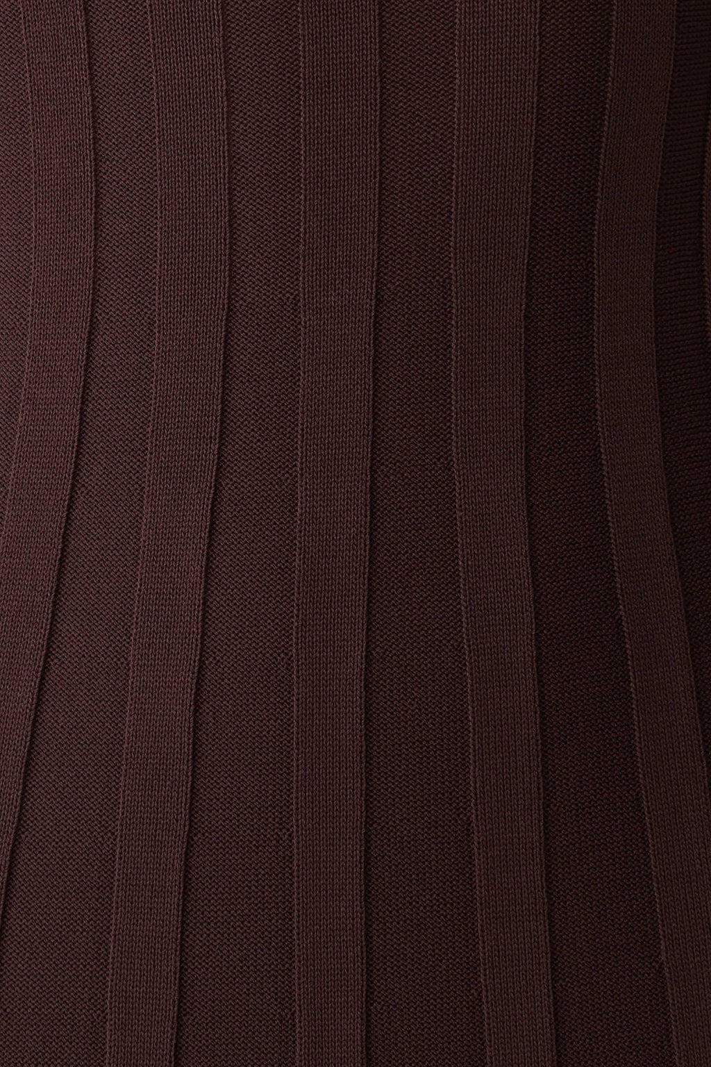 Pia Ribbed Strapless Maxi Dress - Chocolate