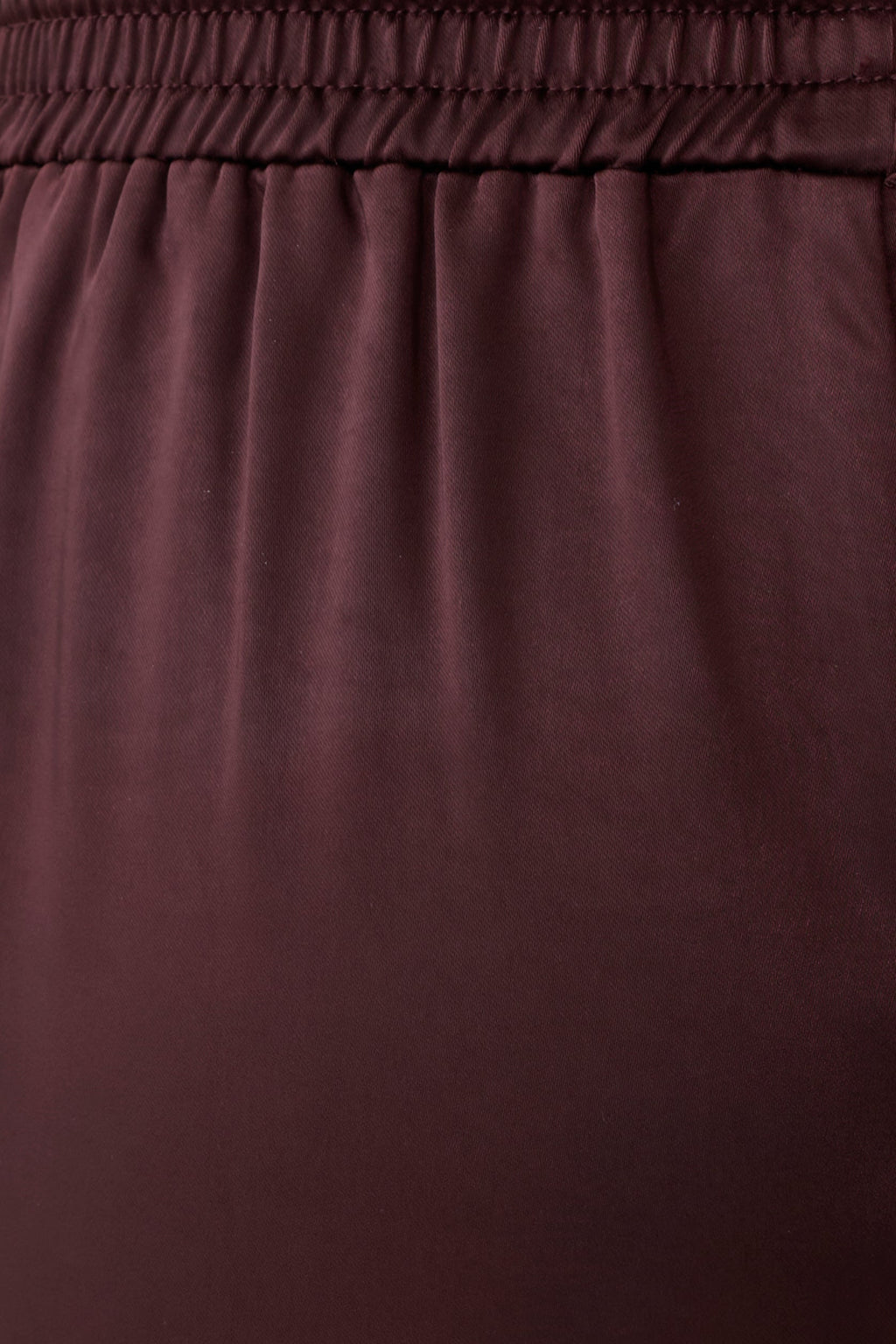 Danica Straight Leg Satin Pants - Mahogany