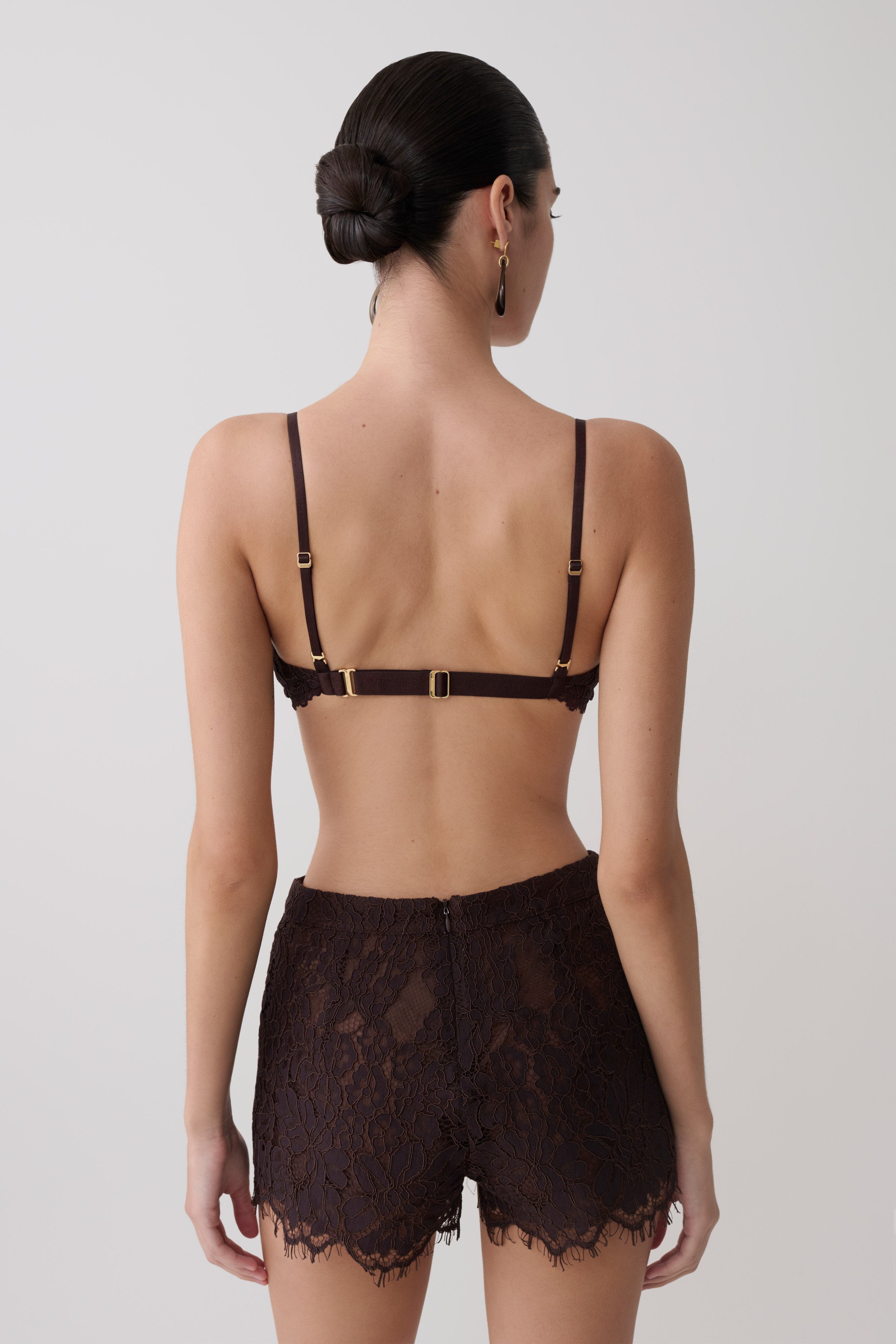 Gigi Lace Bralette - Dark Chocolate