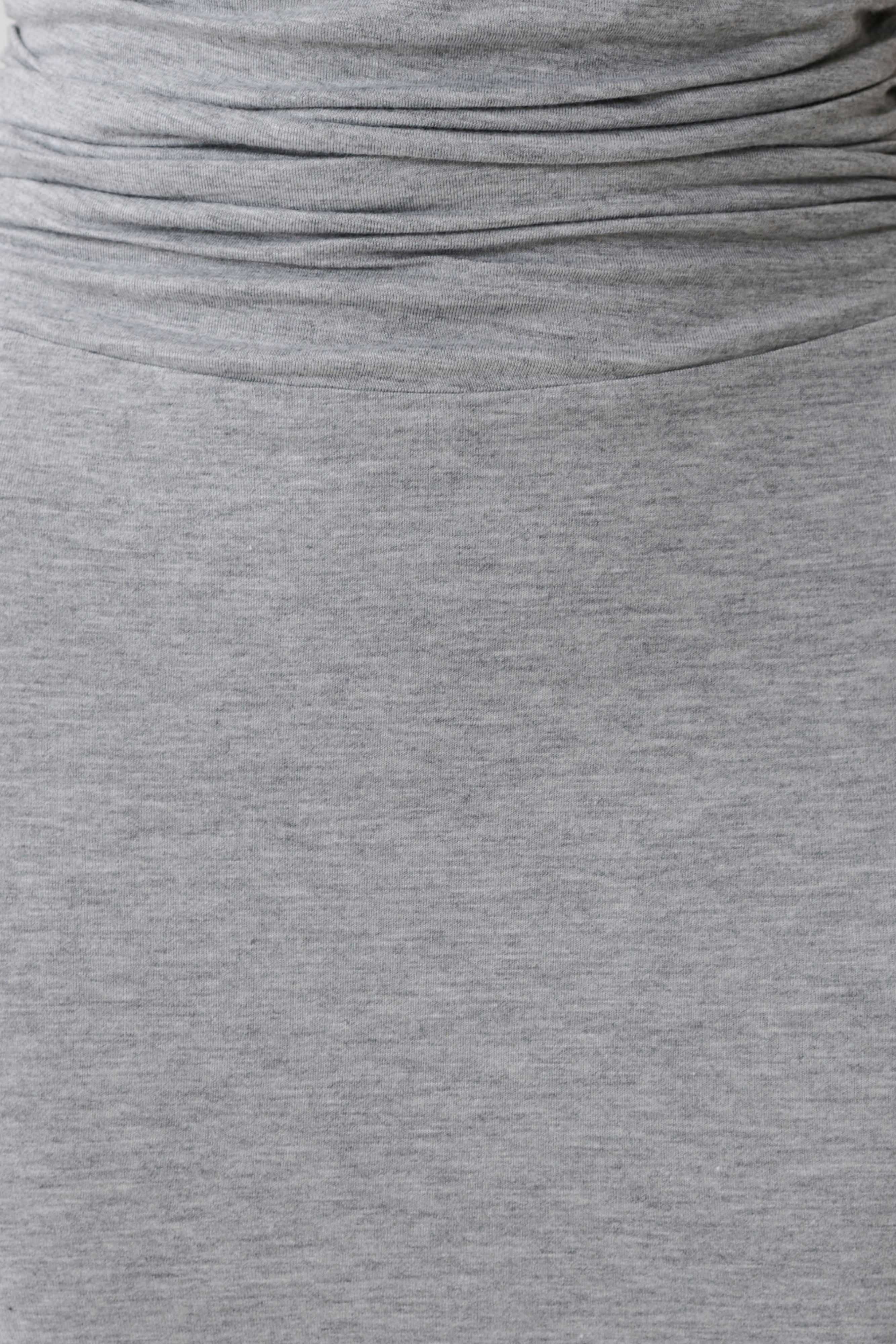 Kura Ruched Modal Sleeveless Midi Dress - Grey Marle