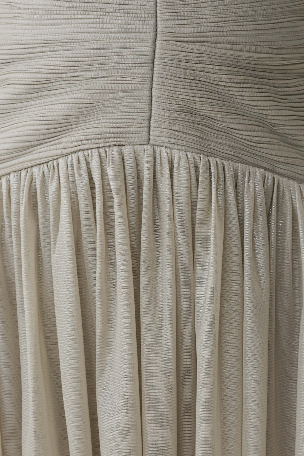 Lucille Halter Pleated Mini Dress - Silver