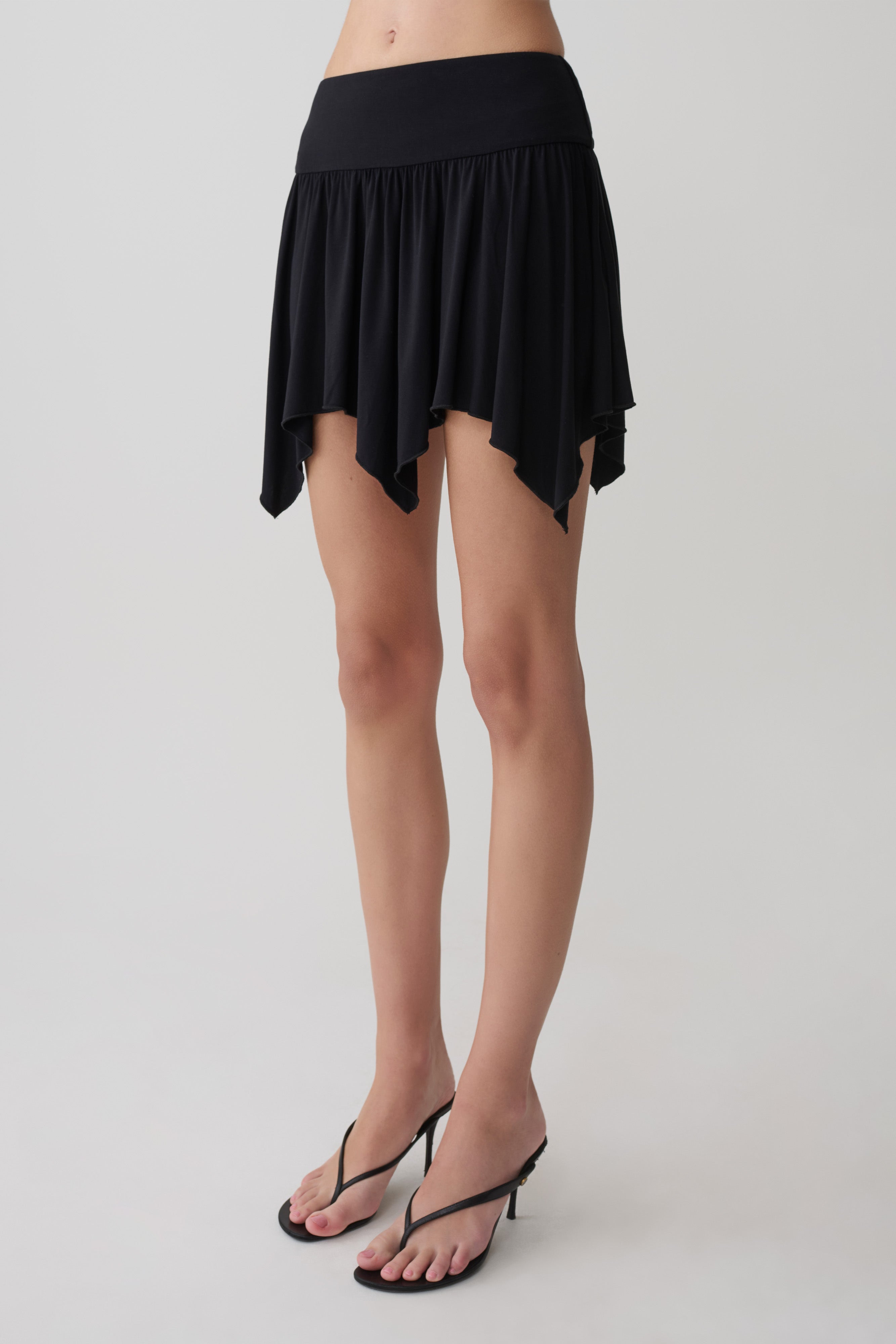 Ambrose Hankie Mini Skirt - Black