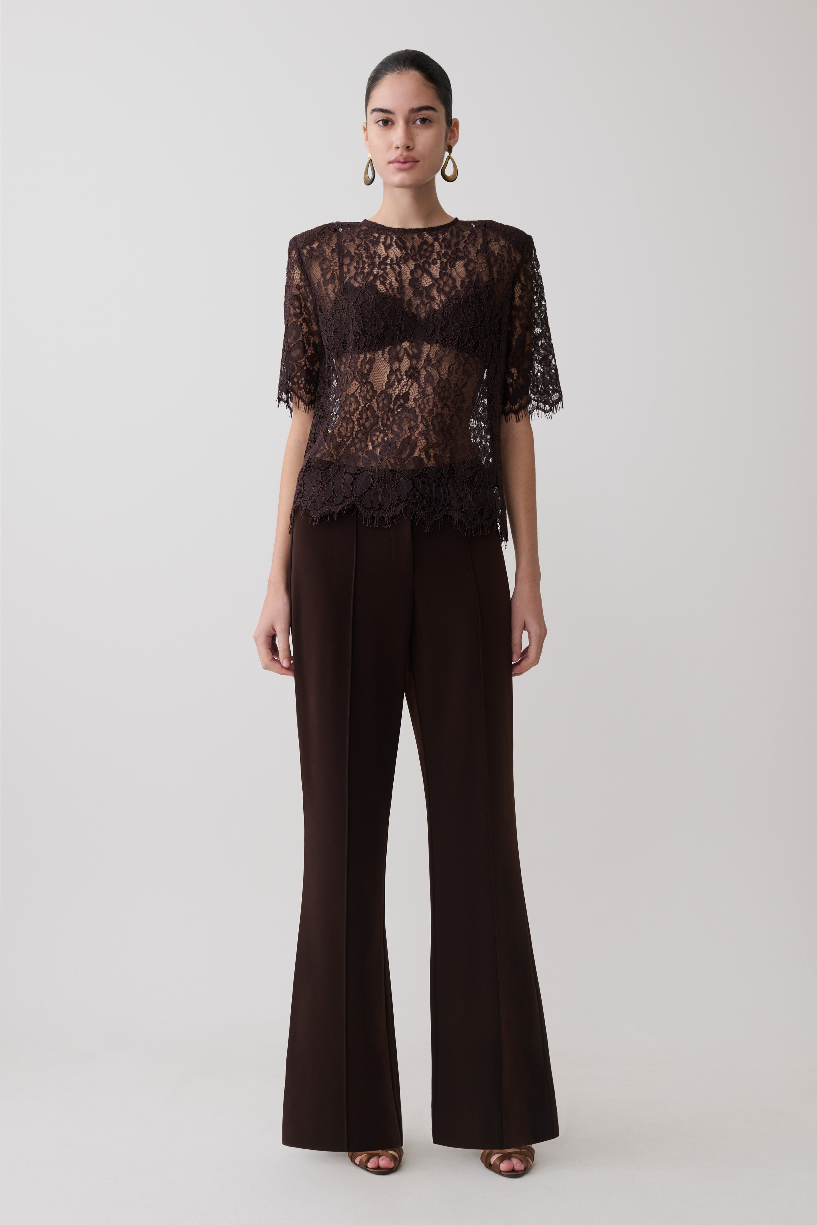 Gigi Lace Bralette - Dark Chocolate