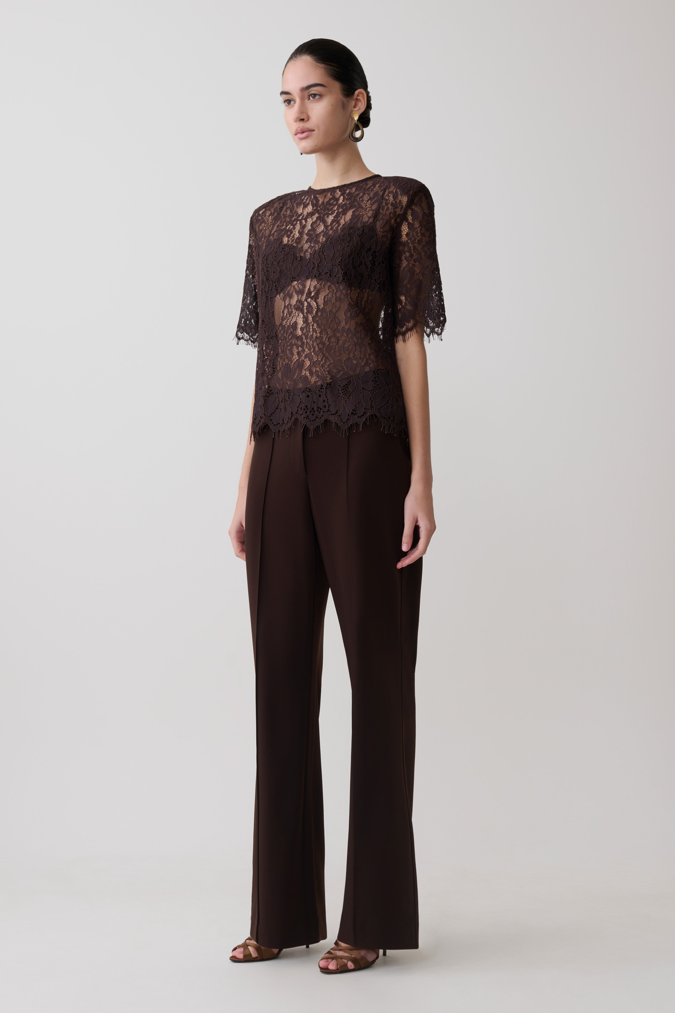 Gigi Lace Bralette - Dark Chocolate