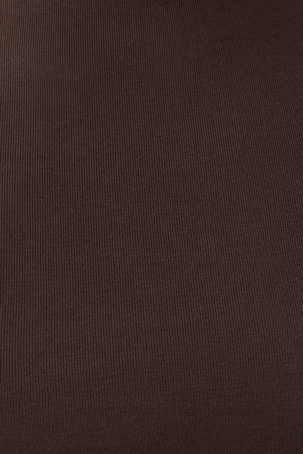 Anfie High Neck Top With Piping Detail - Dark Chocolate