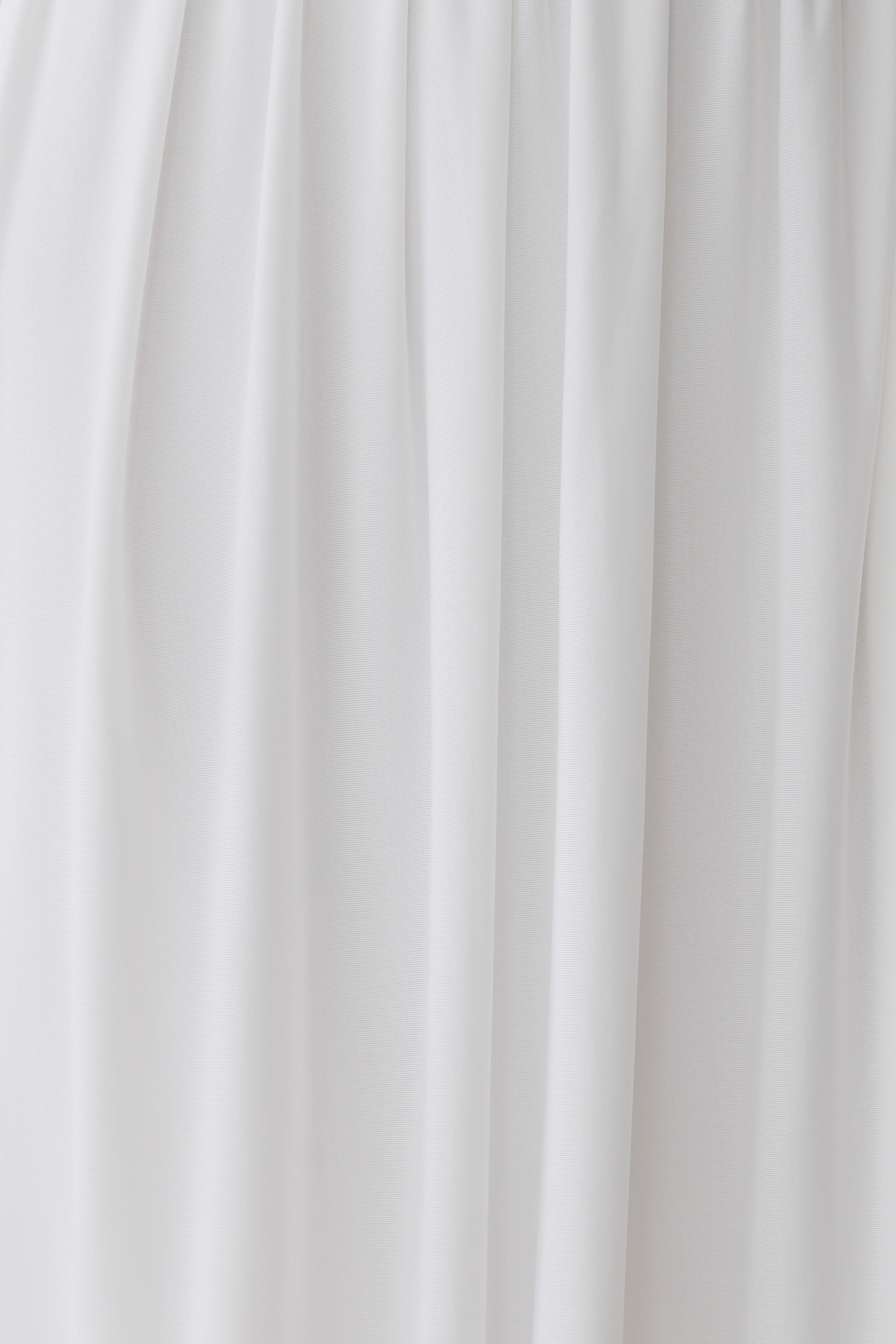 Banks Bubble Hem Midi Skirt - White
