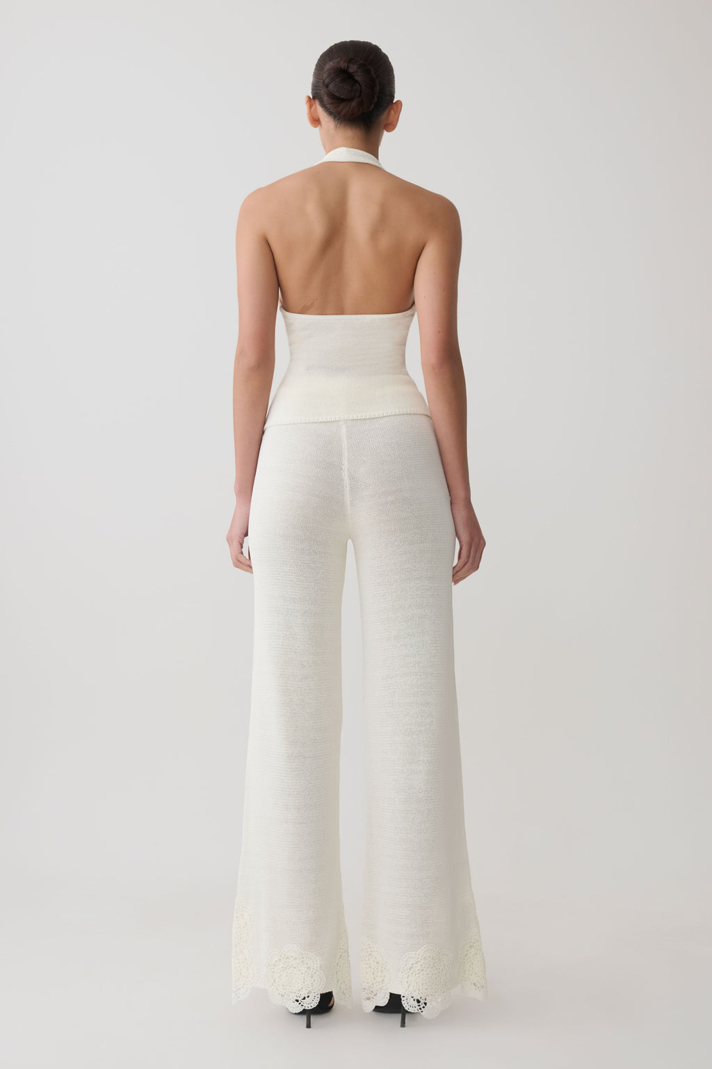 Salley Crochet Pants - Ivory