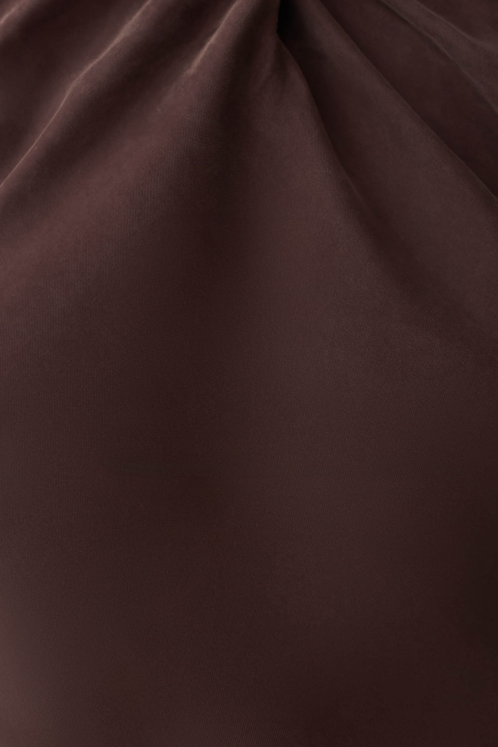 Maggie Cupro Halter Mini Dress - Dark Chocolate