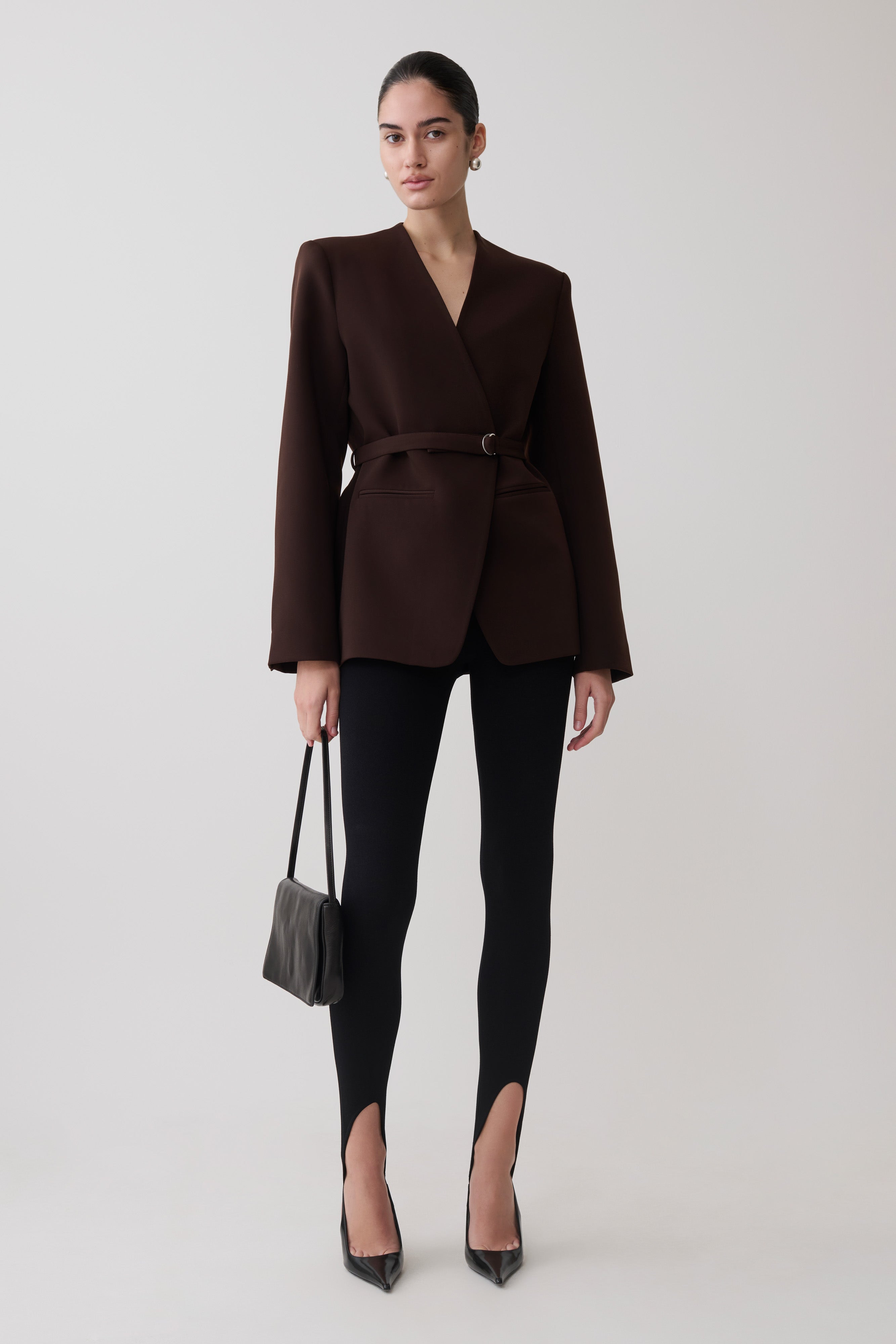 Valerie Stirrup Leggings - Black