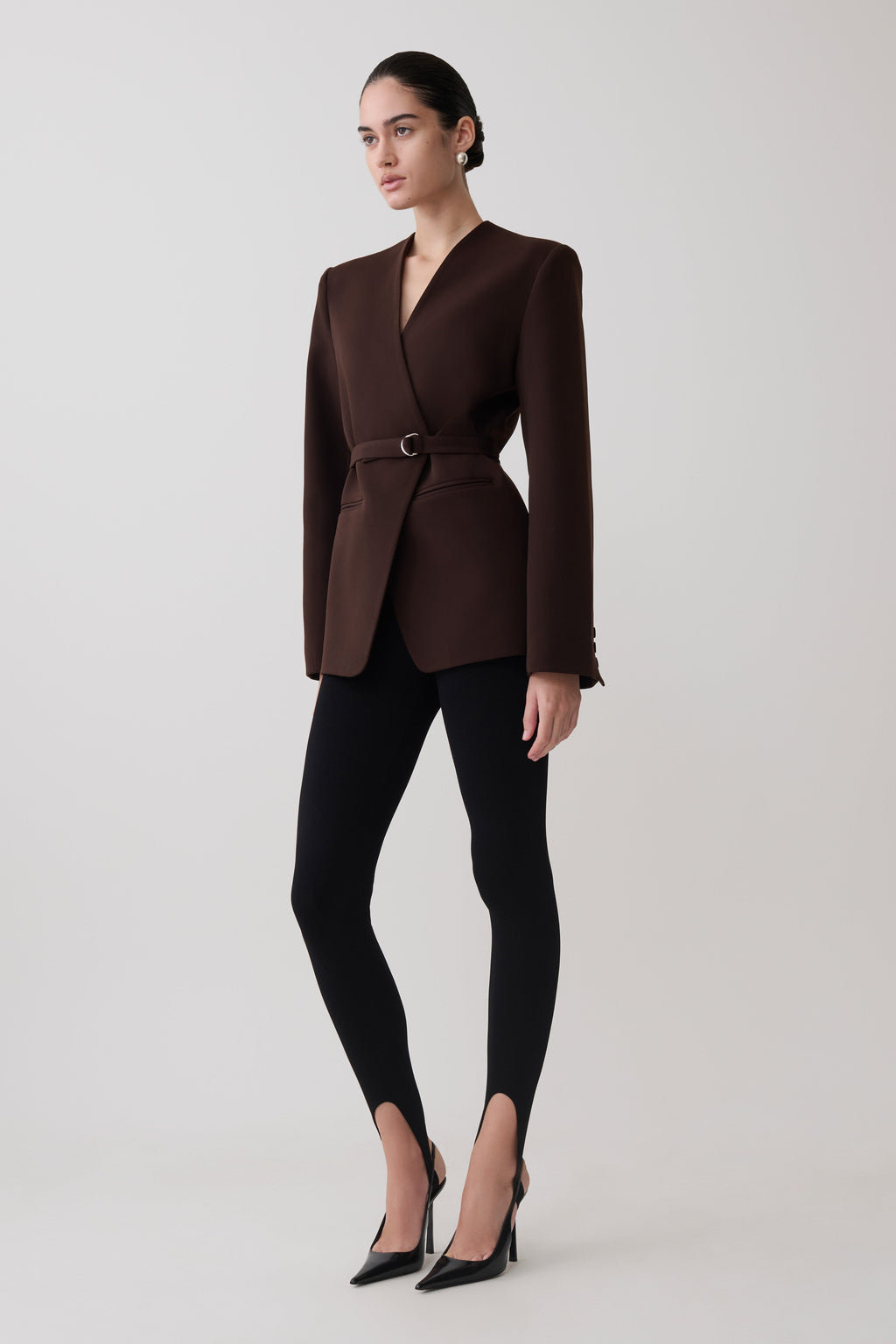 Valerie Stirrup Leggings - Black