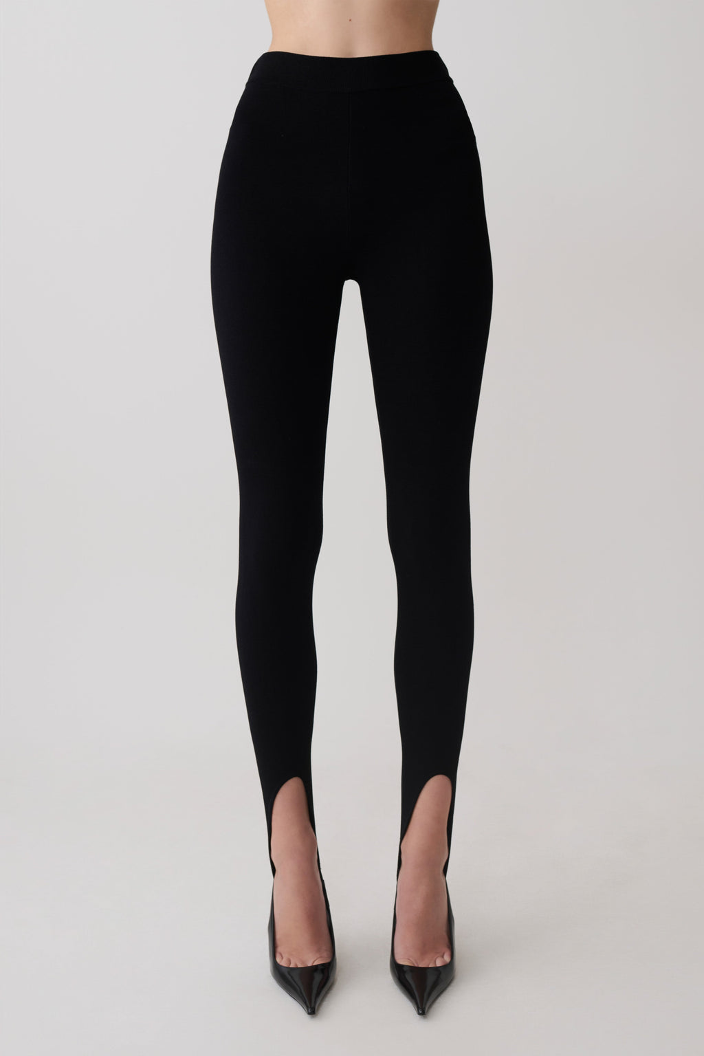 Valerie Stirrup Leggings - Black