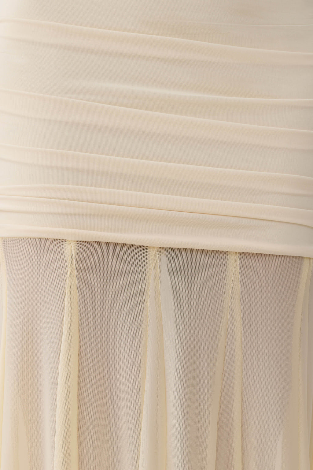 Jorja Draped Halter Slinky Maxi Dress - Ivory