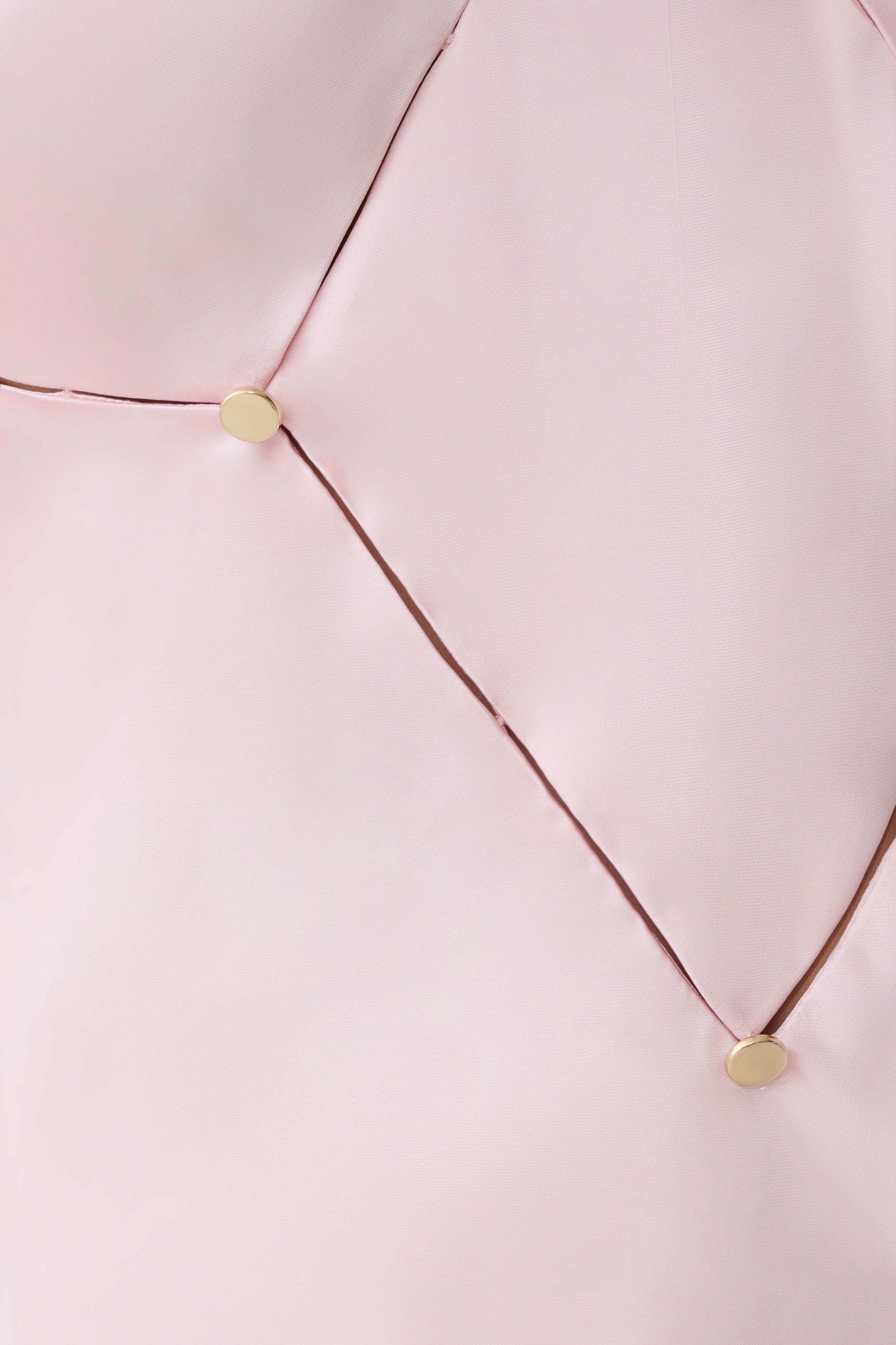 Hattie Satin Sleeveless Top - Pale Pink
