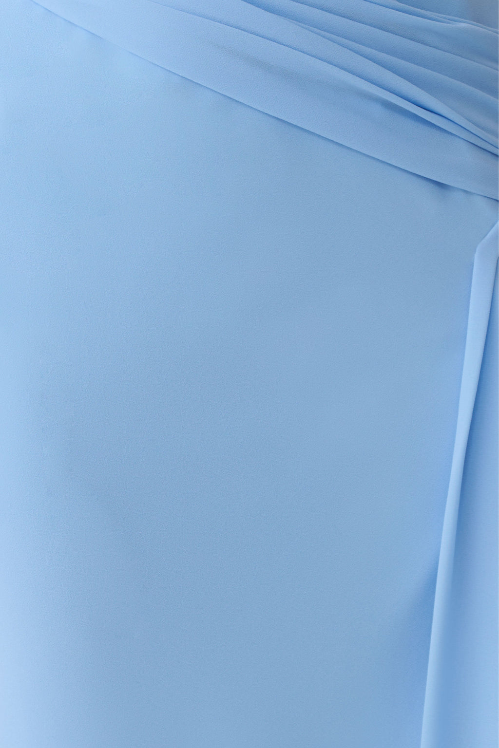 Marjorie Draped Back Chiffon Maxi Dress - Sky Blue