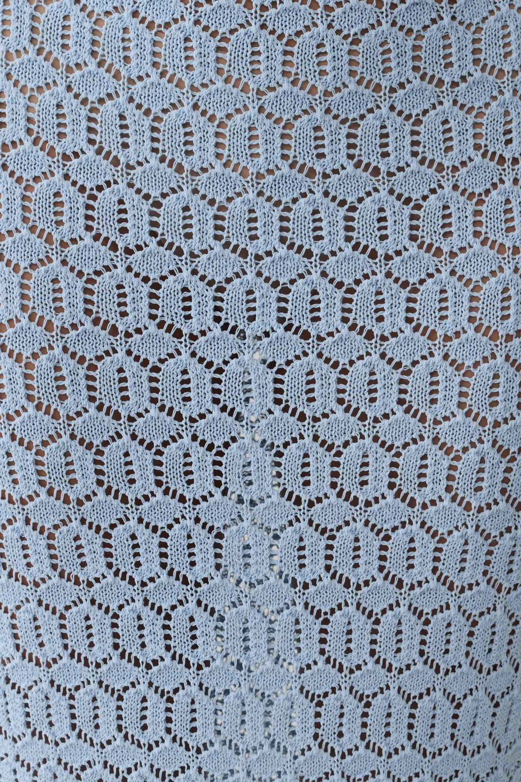 Courtney Crochet Knit Maxi Skirt - Pale Blue
