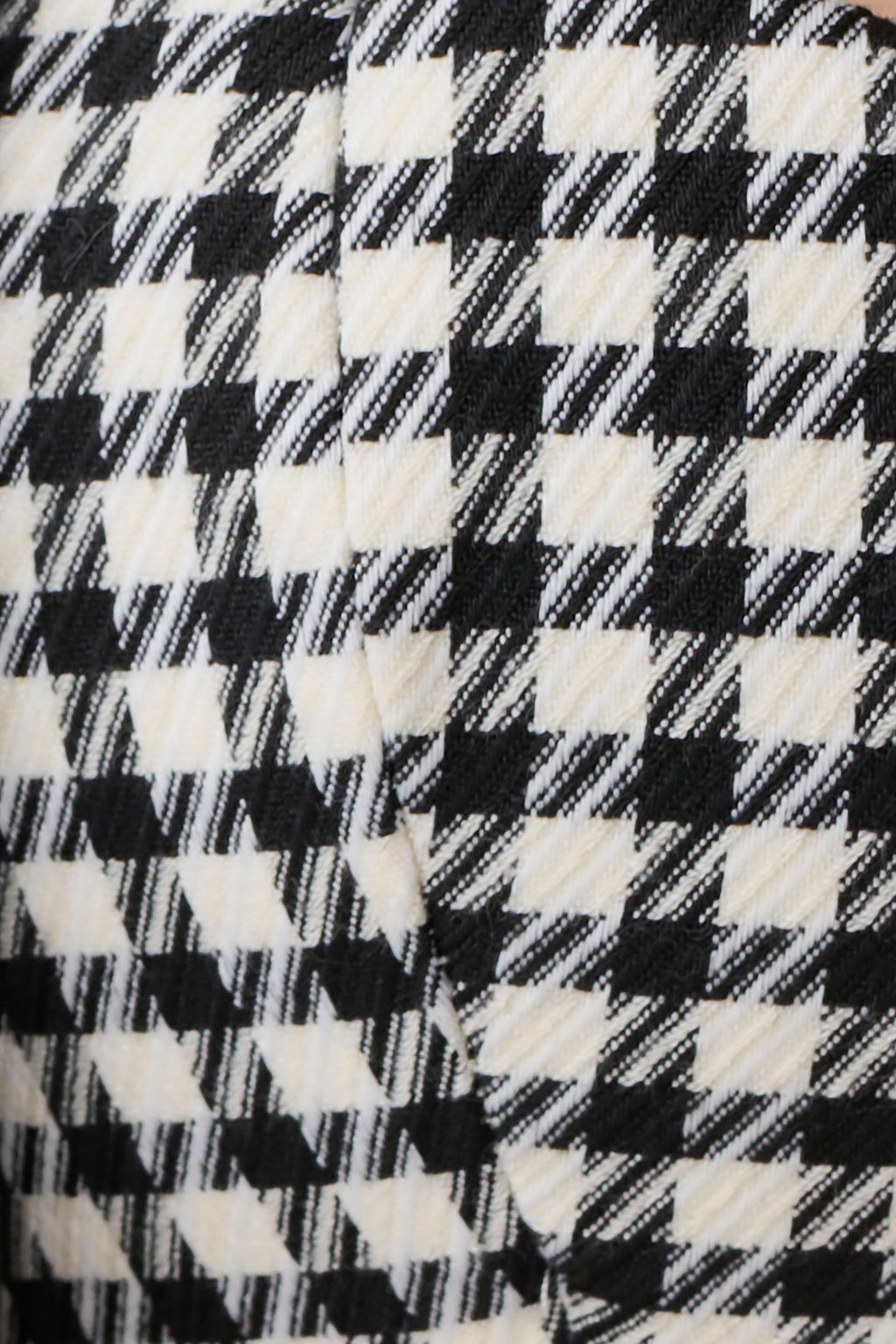 Amelie Tweed Bralette - Houndstooth