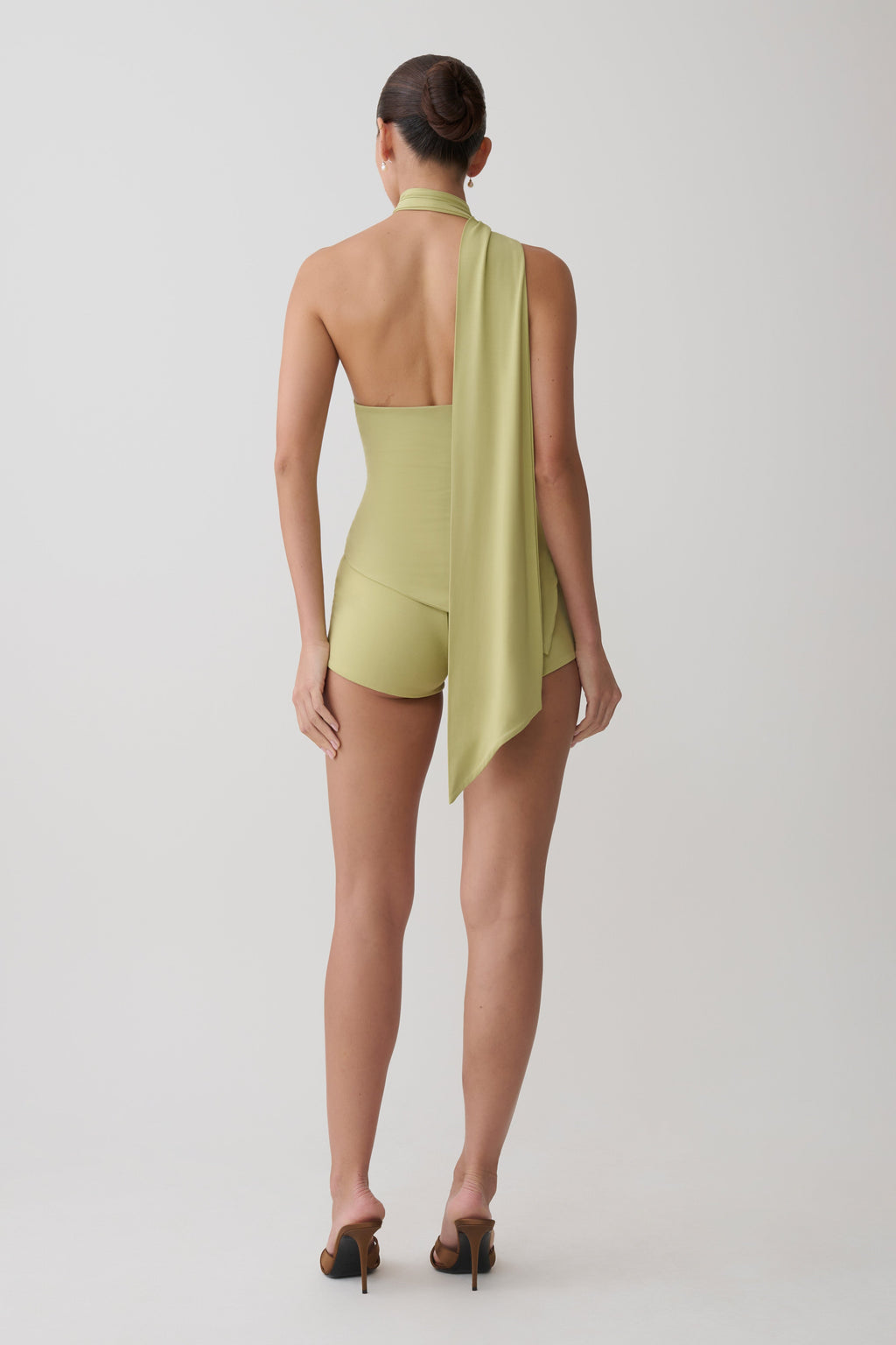 Jemma Micro Shorts - Apple Sage
