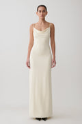 Joni Cowl Maxi Dress - Ivory