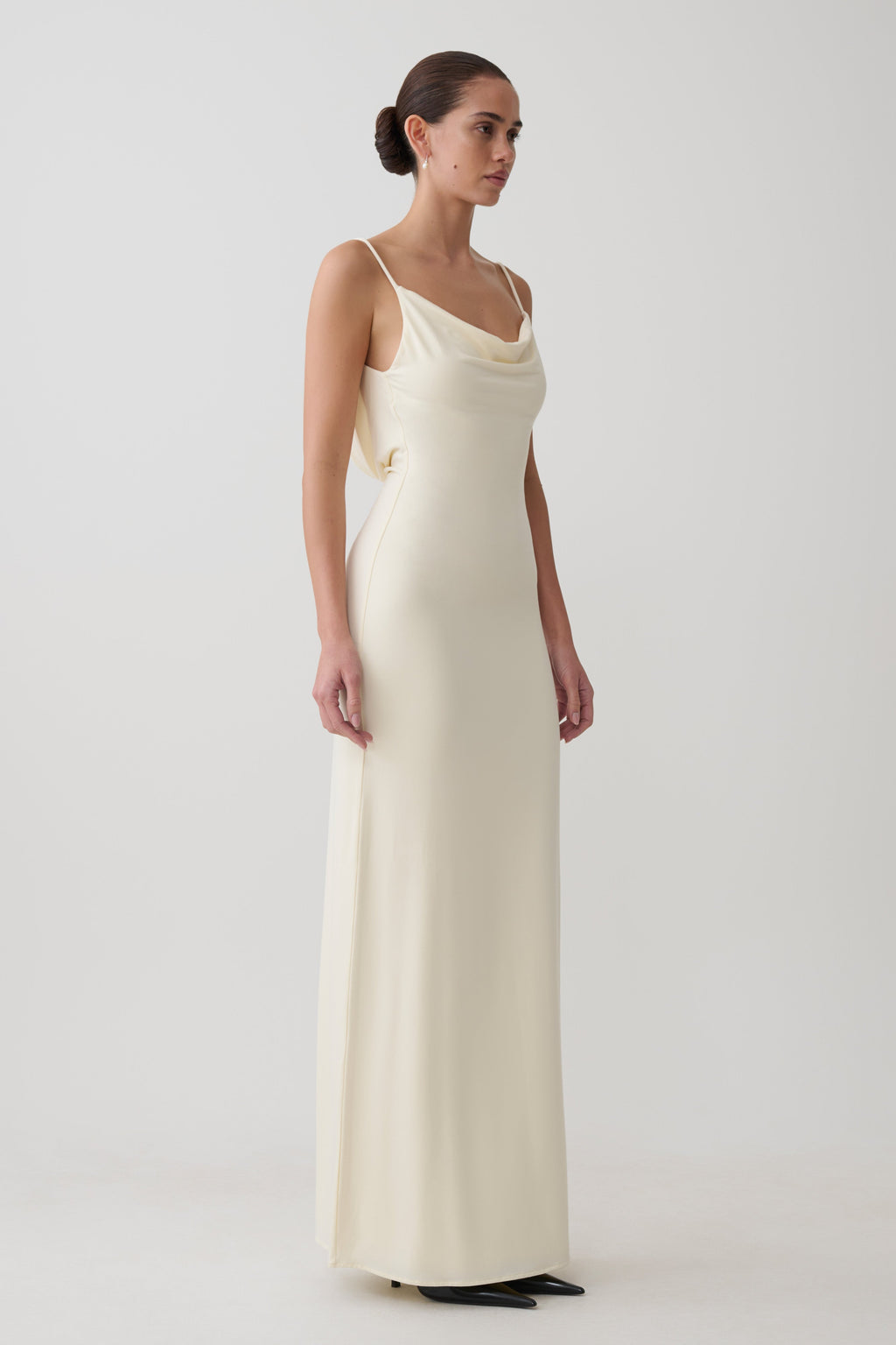 Joni Cowl Maxi Dress - Ivory