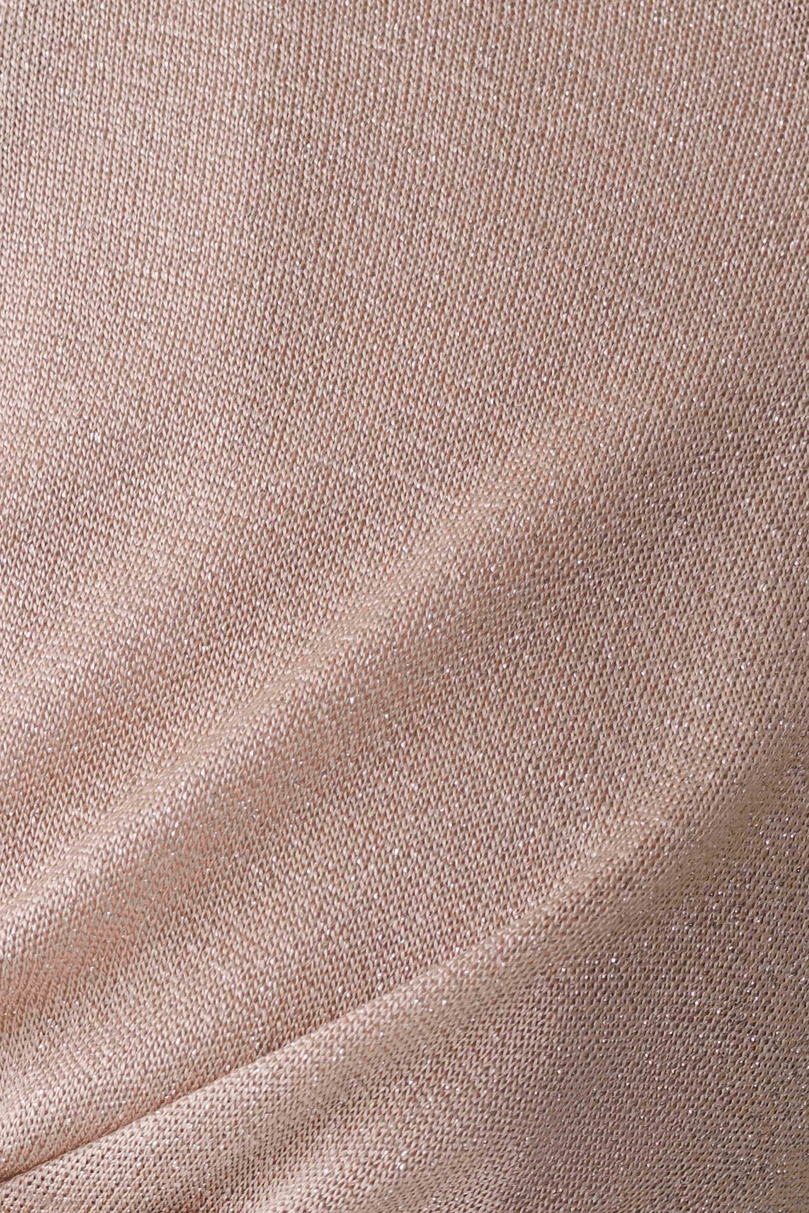 Nola Draped Lurex Halter Top - Gold