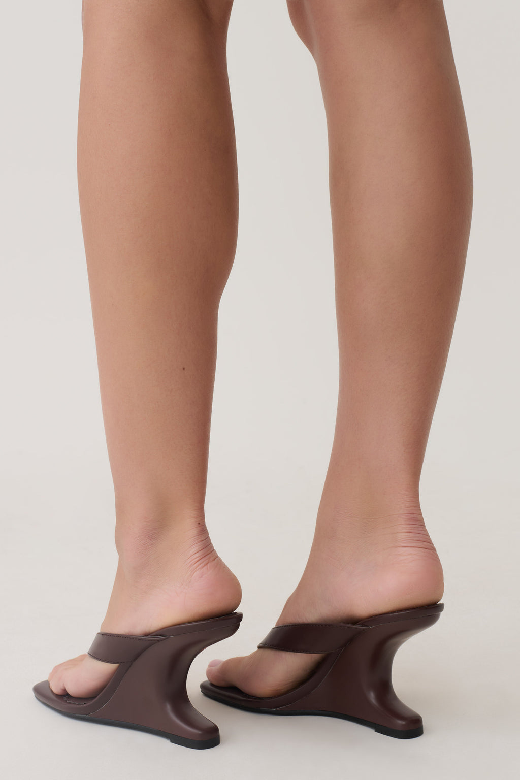 Karman Curved Wedge Heel - Chocolate