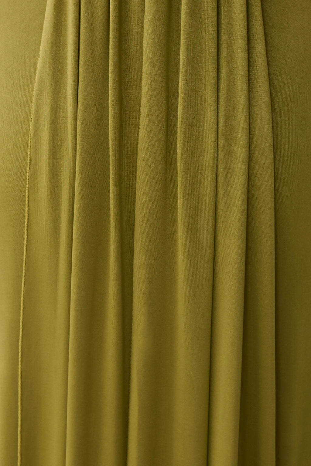 Maely Gathered Slinky Maxi Dress - Olive