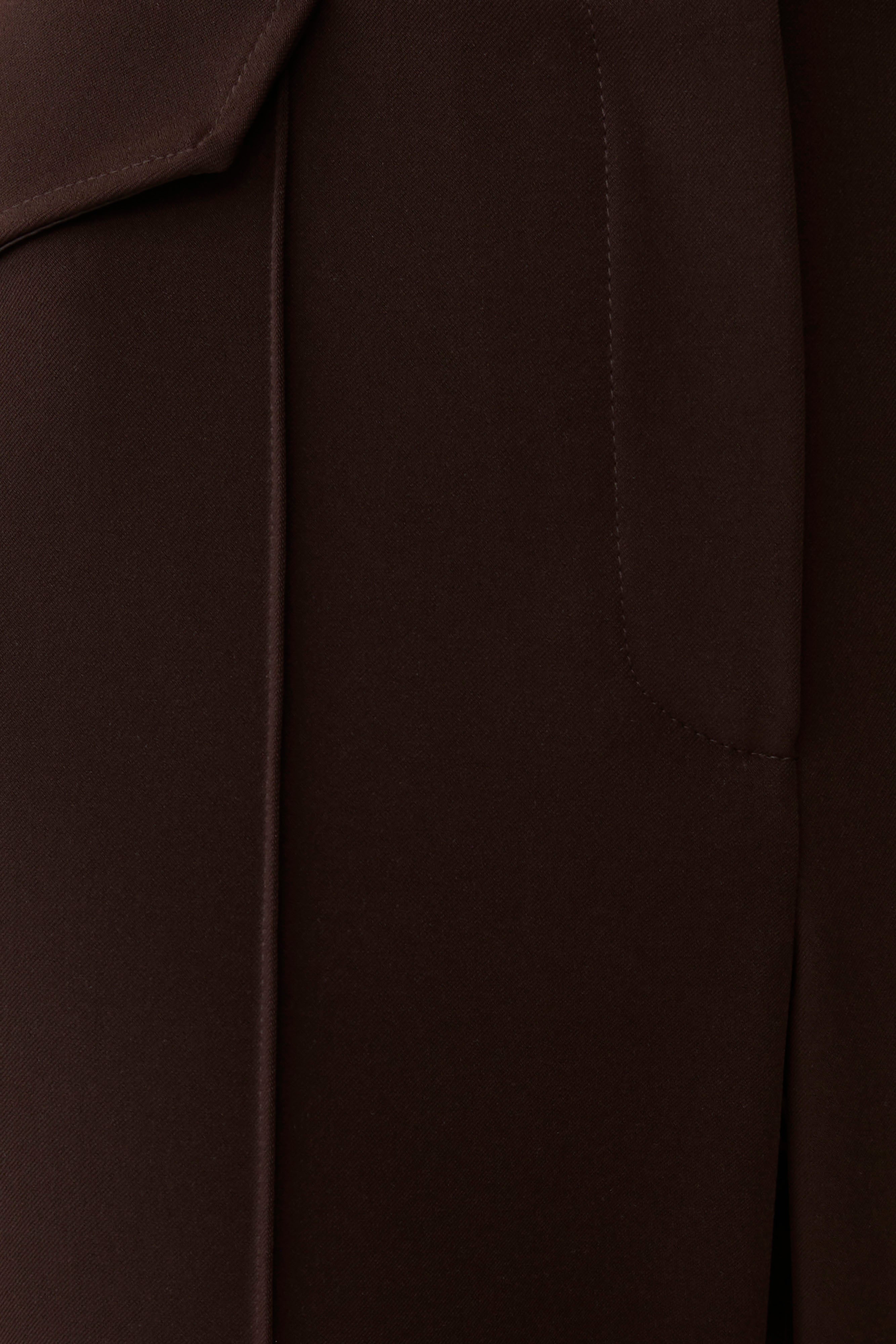 Darcie Fit And Flare Suiting Pants - Dark Chocolate