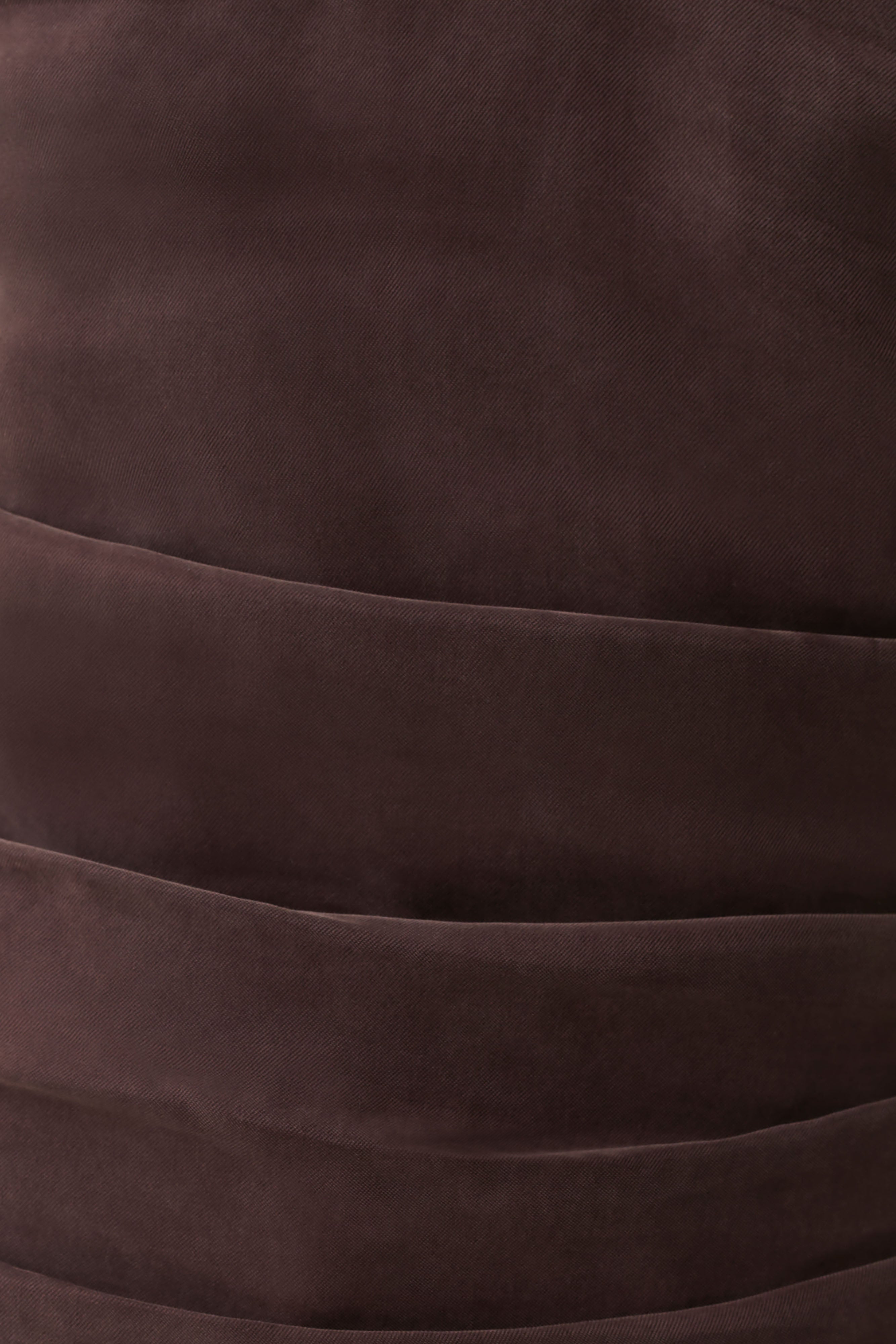 Daniela Ruched Halter Top - Dark Chocolate
