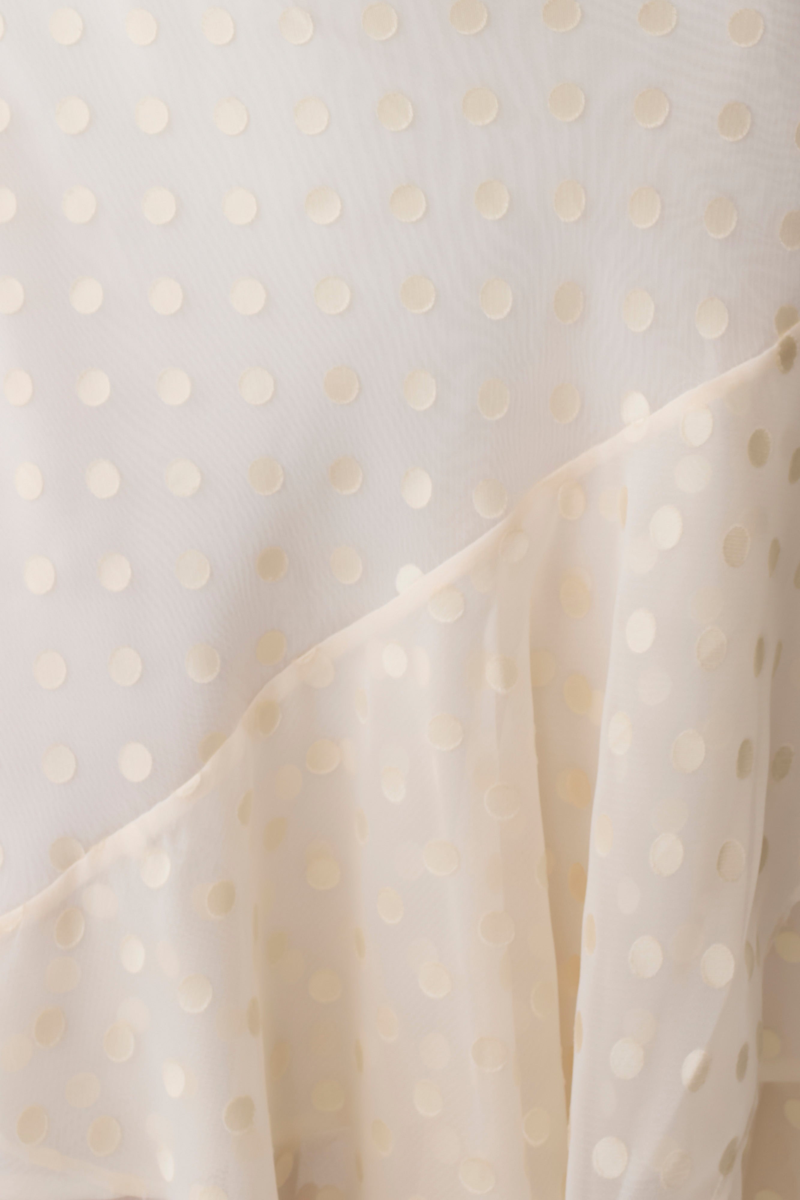 Lilah Devore Midi Dress - Ivory