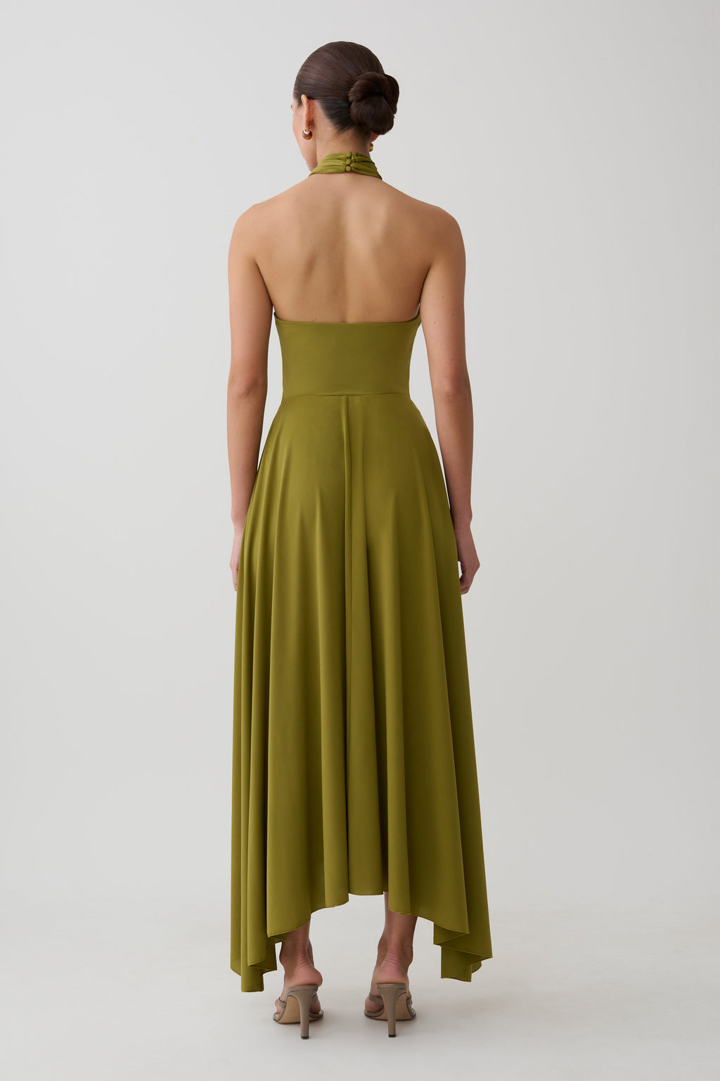 Bambi Dry Jersey Maxi Skirt - Martini Olive