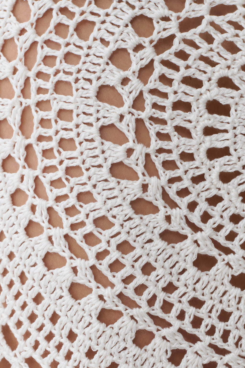 Marvin Crochet Mini Skirt - Ivory