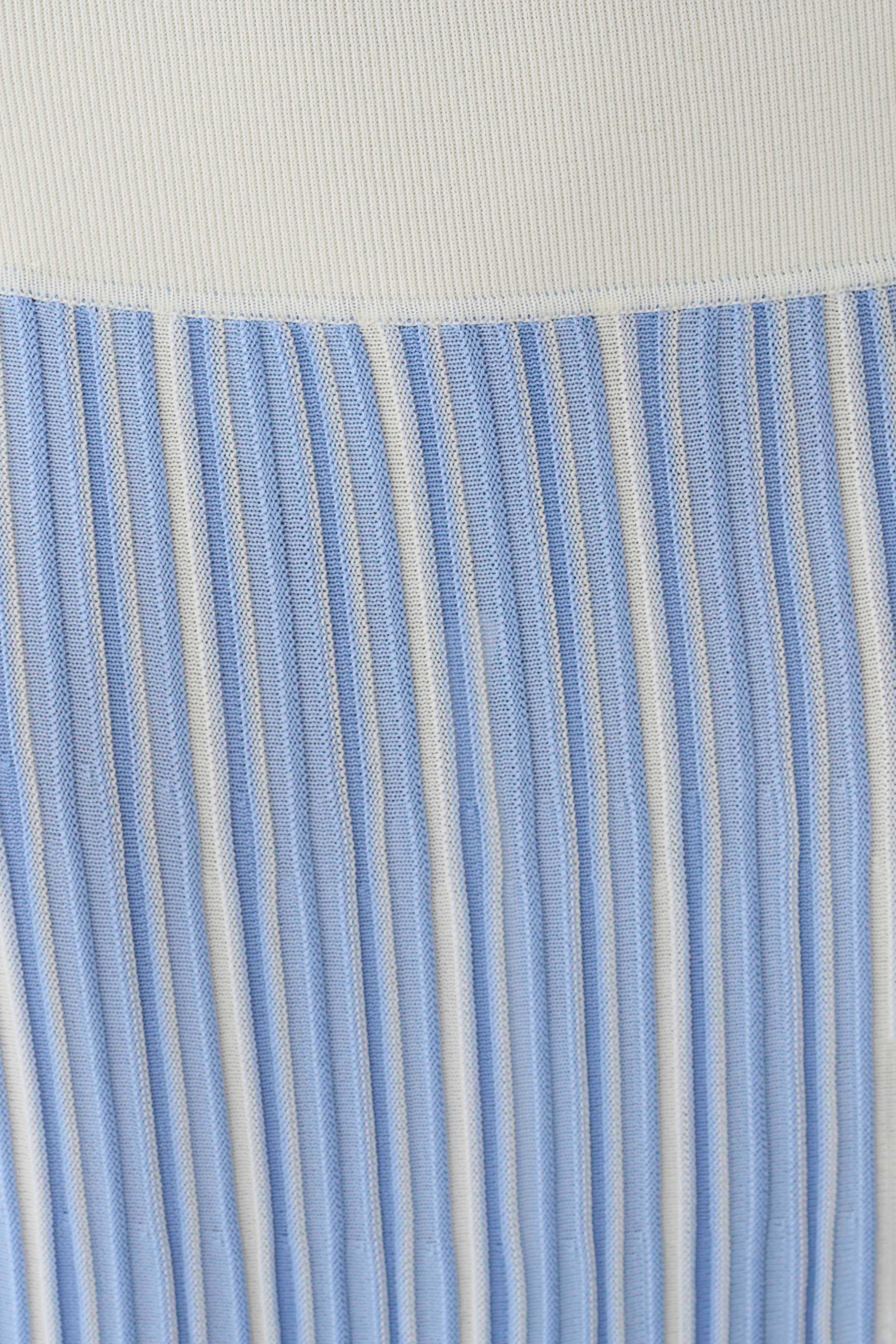Joyce Stripe Maxi Knit Dress - Blue