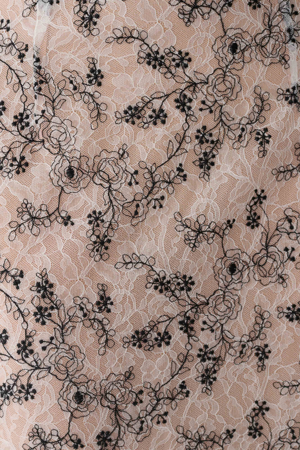 Kimberly Lace Pencil Midi Skirt - Nude Lace