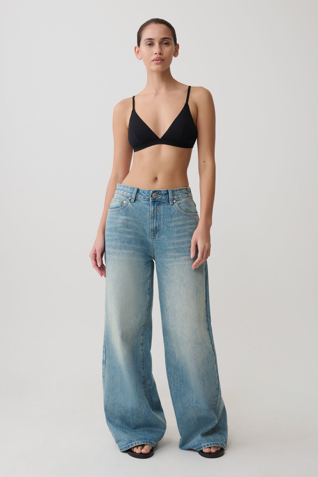 Kels Micro Triangle Bralette - Black