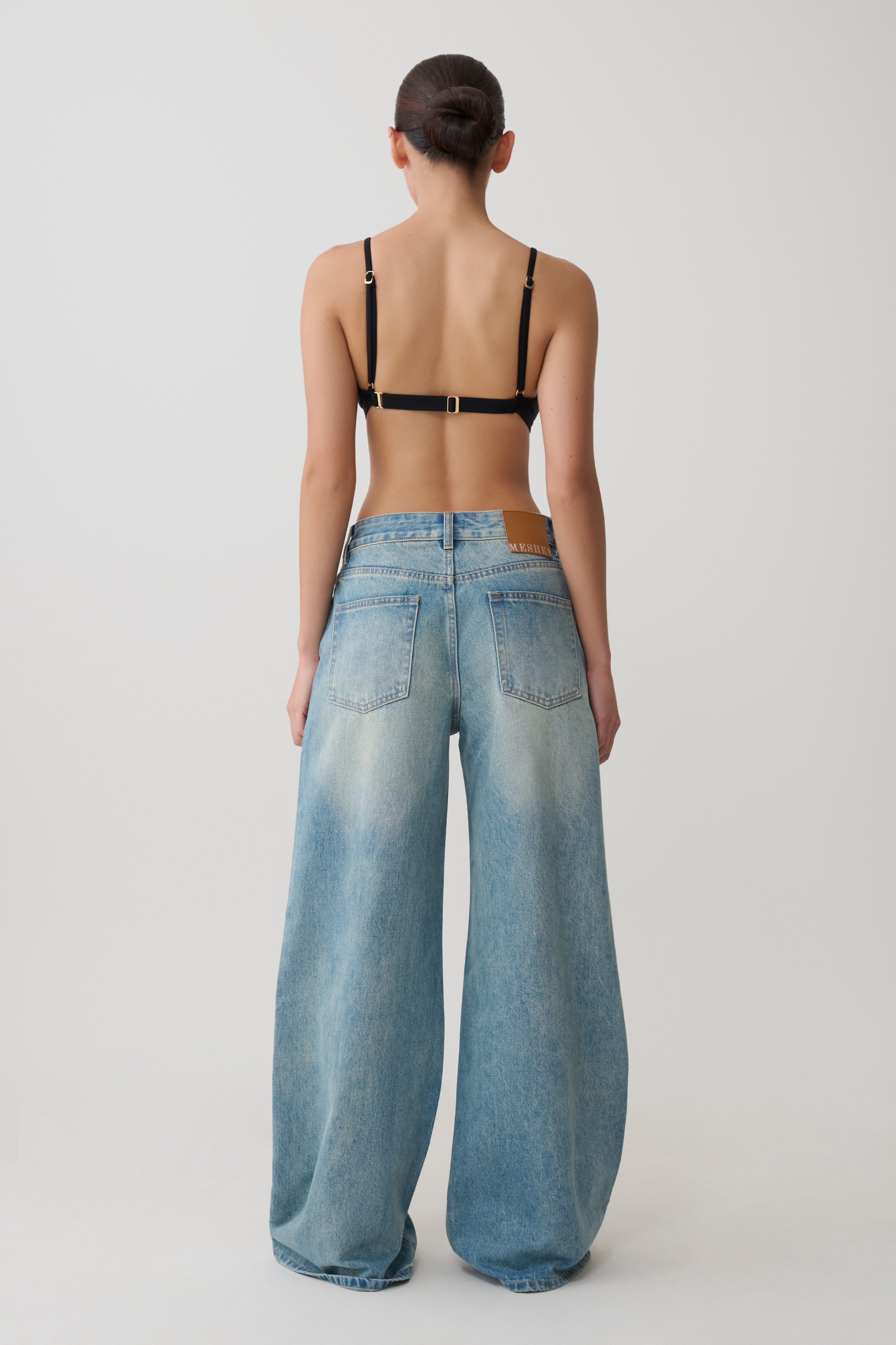 Kels Micro Triangle Bralette - Black