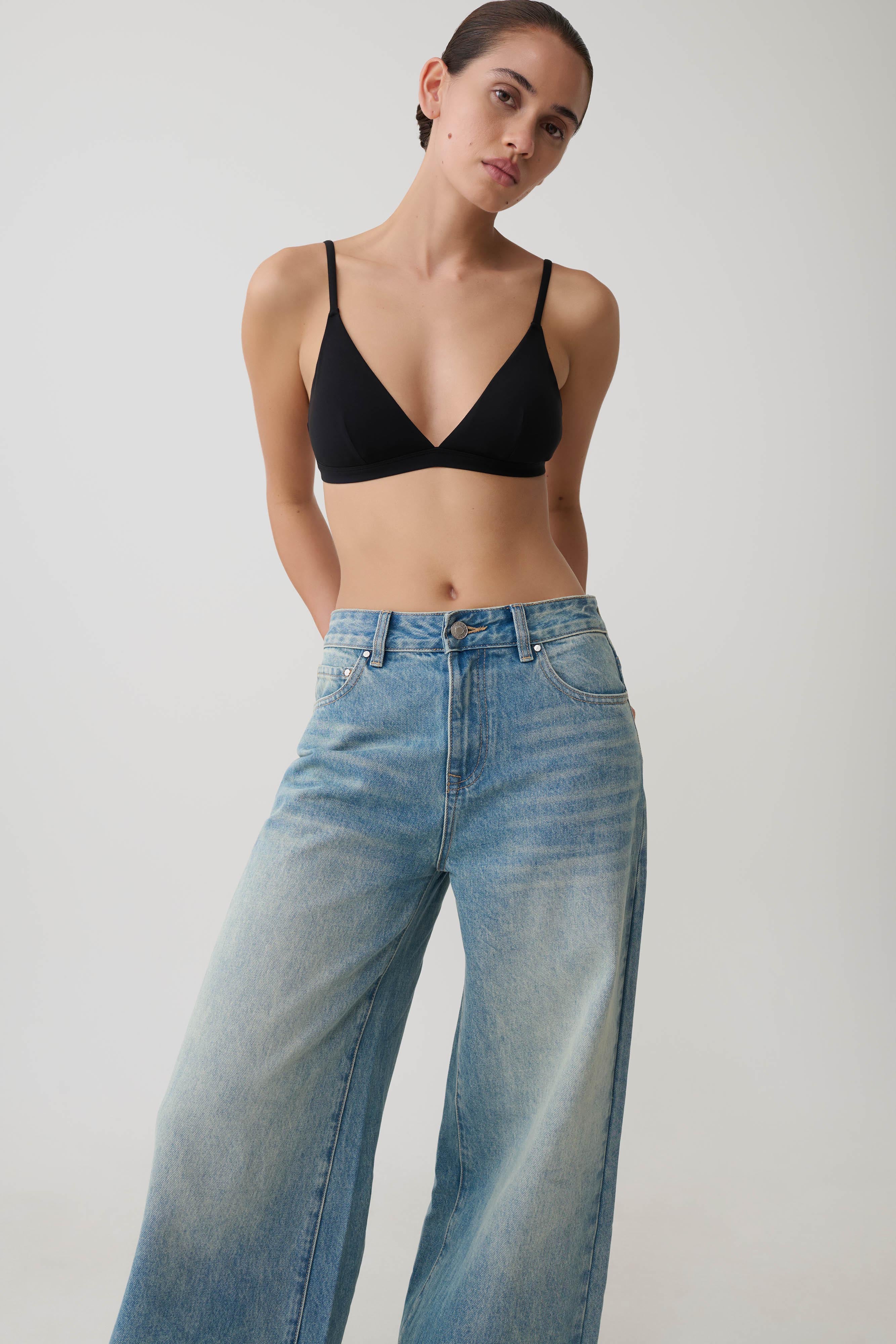 Kels Micro Triangle Bralette - Black