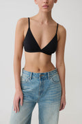 Kels Micro Triangle Bralette - Black