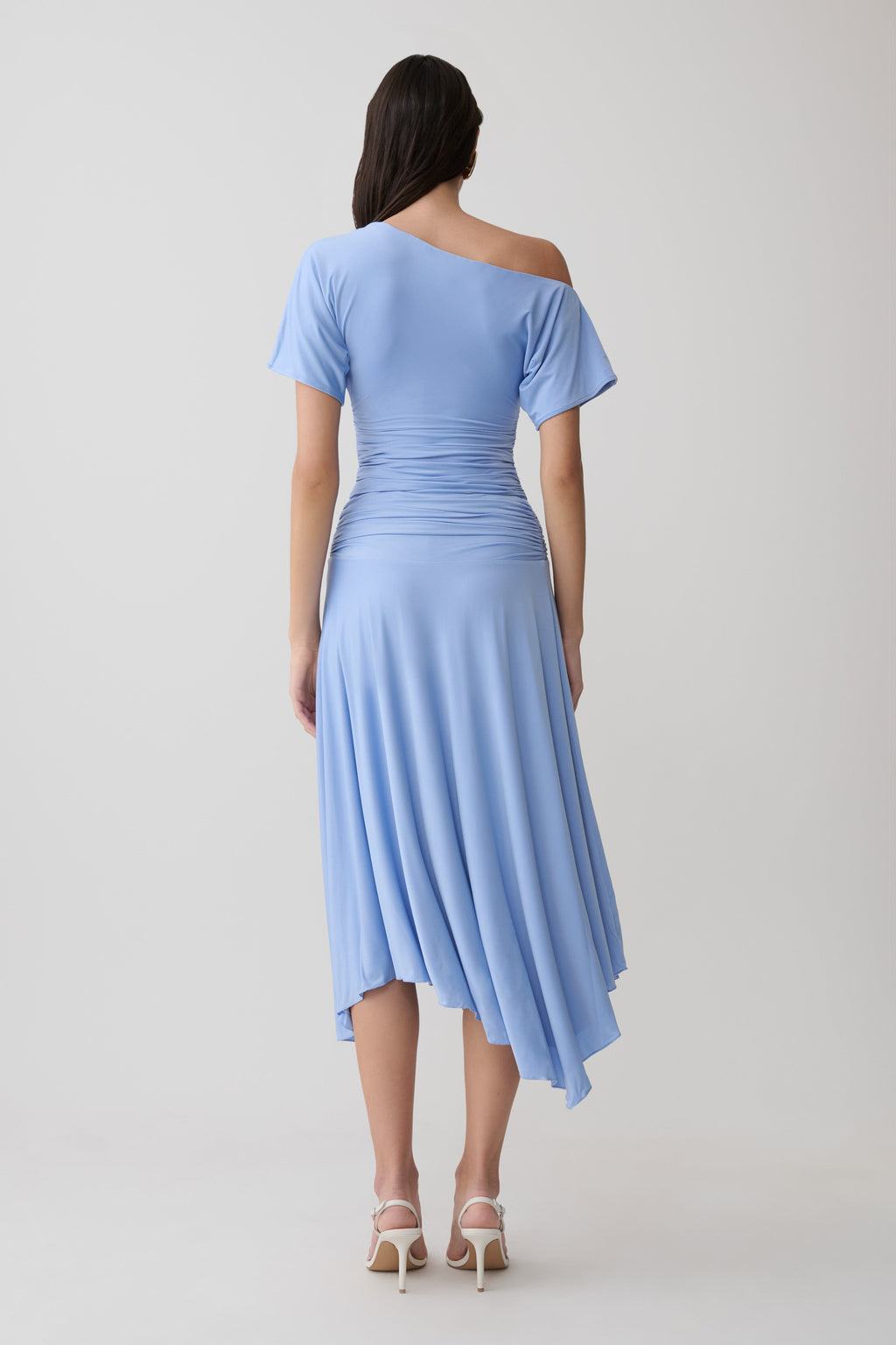 Luu Slinky Midi Skirt - Sea Blue