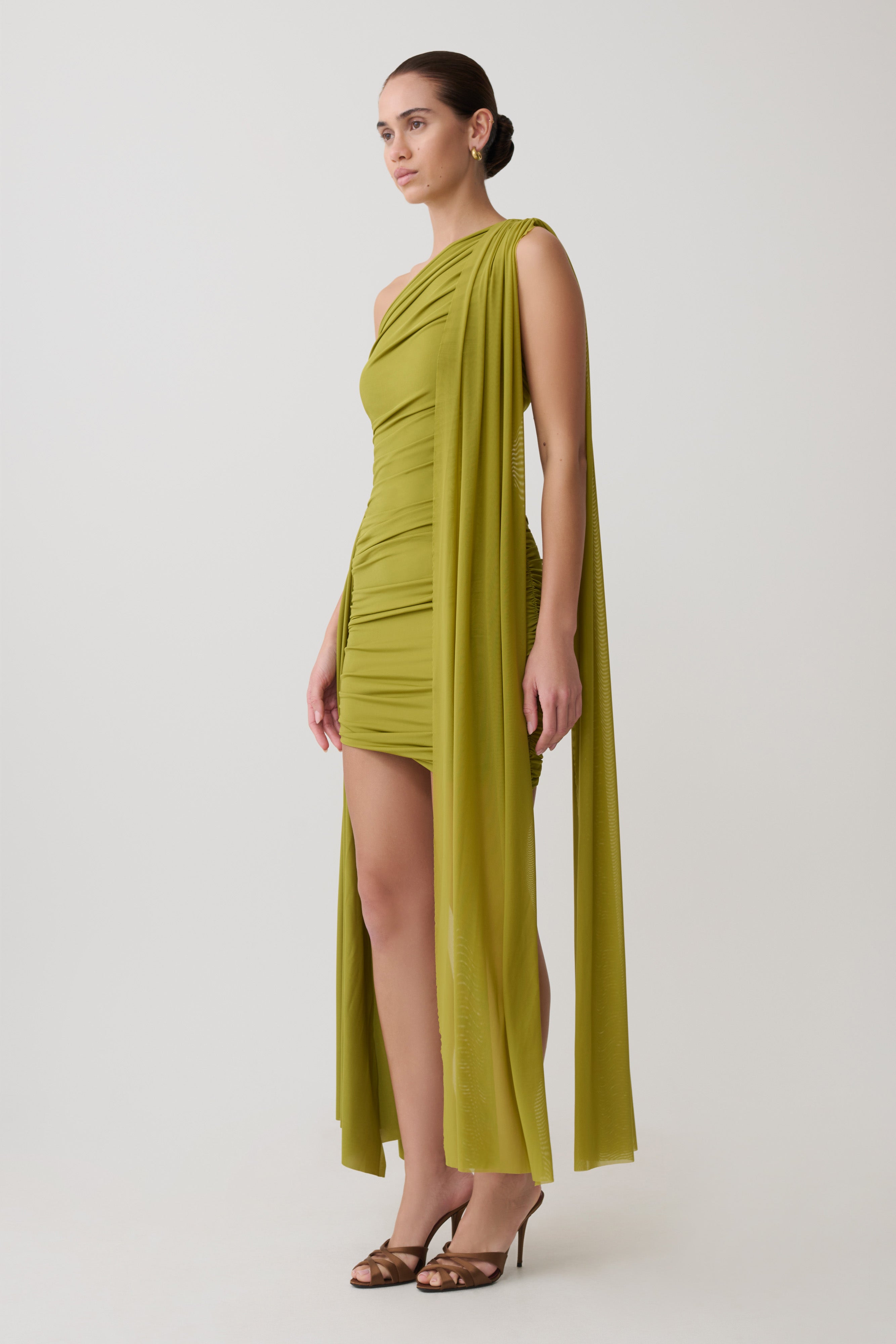 Asher Mini Dress - Olive