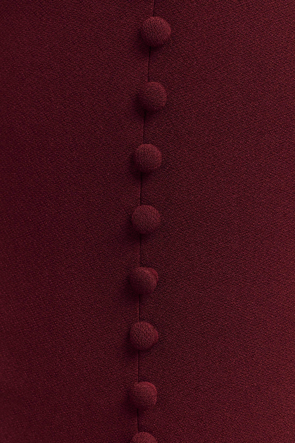 Annita Crepe Halter Midi Dress - Merlot