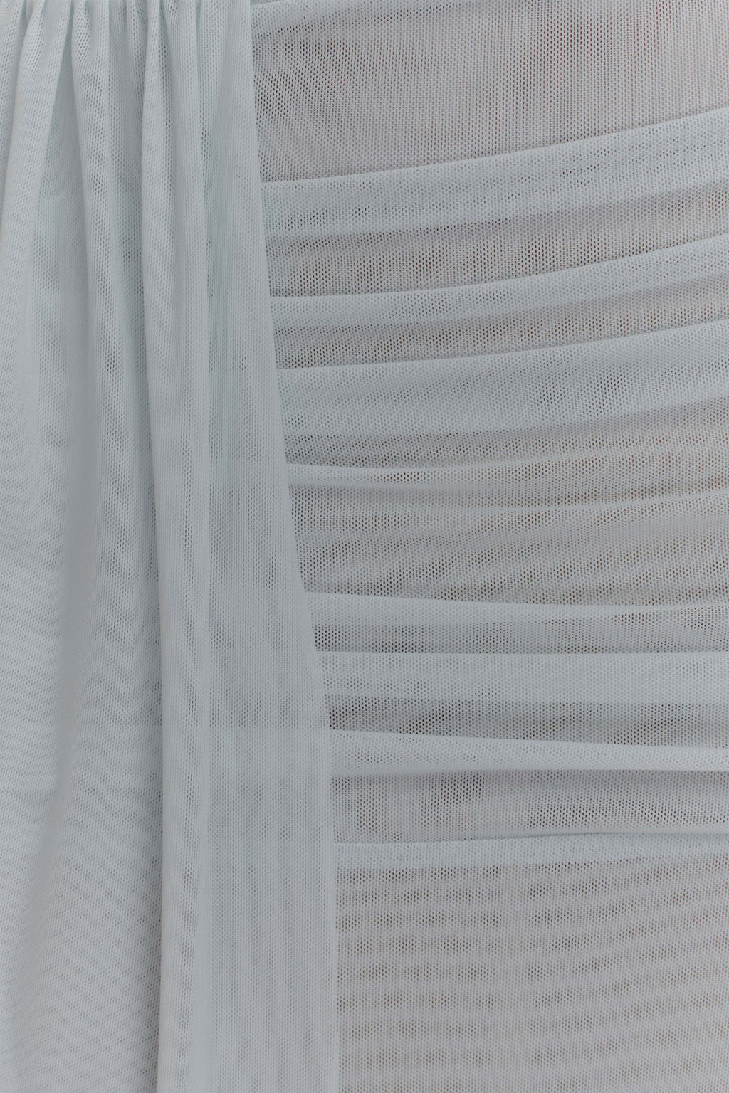 Arna Mesh Maxi Skirt - Pale Blue