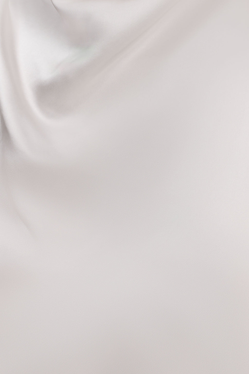 Sydney Asymmetrical Satin Halter Top - Ivory