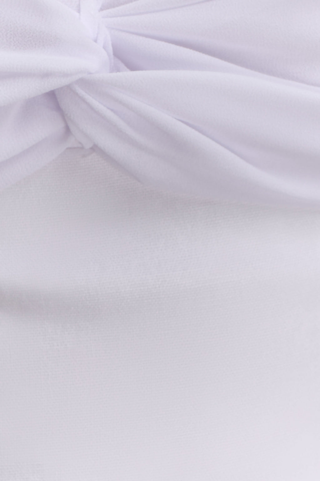 Talia Chiffon And Linen Halter Top - White