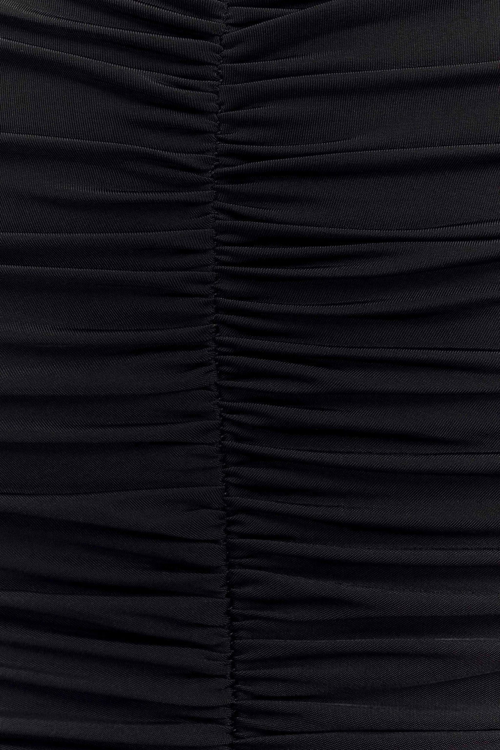 Delaney Slinky And Mesh Maxi Dress - Black