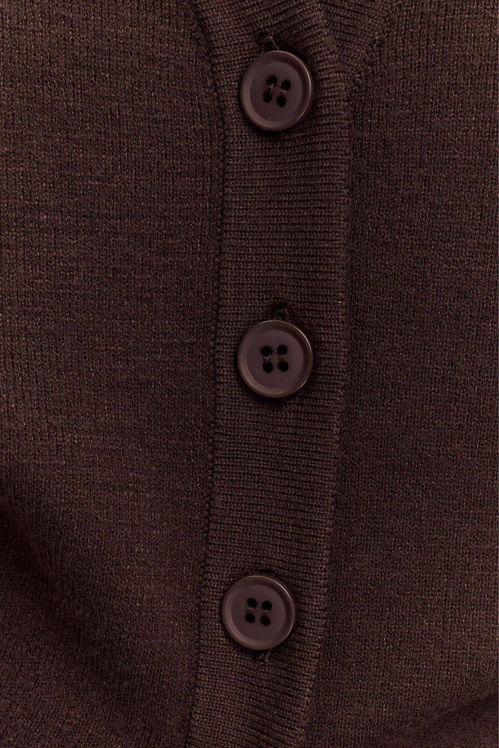 Alexia Buttoned Oversized Cardigan - Dark Chocolate