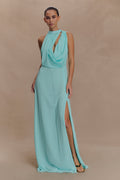 Galia Cowl Neck Maxi Dress - Lagoon