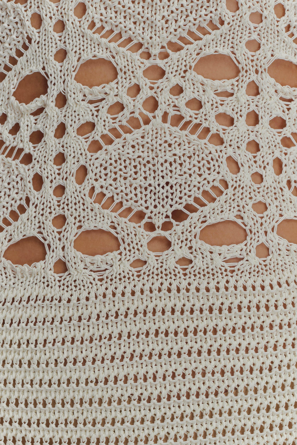 Everette Crochet Knit Mini Dress - Ivory
